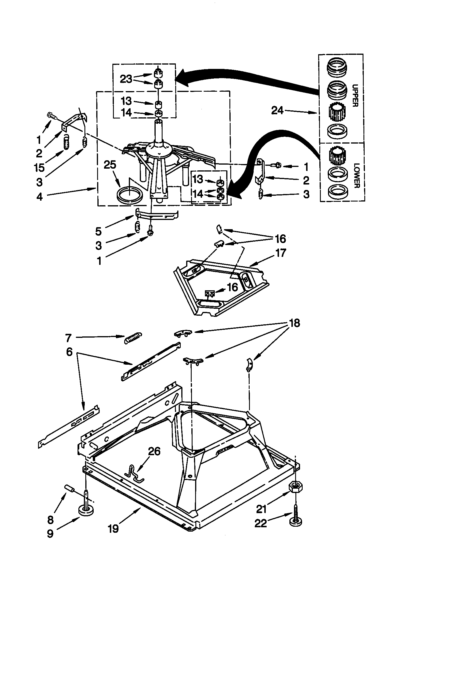 Kenmore 11029072990 machine base diagram