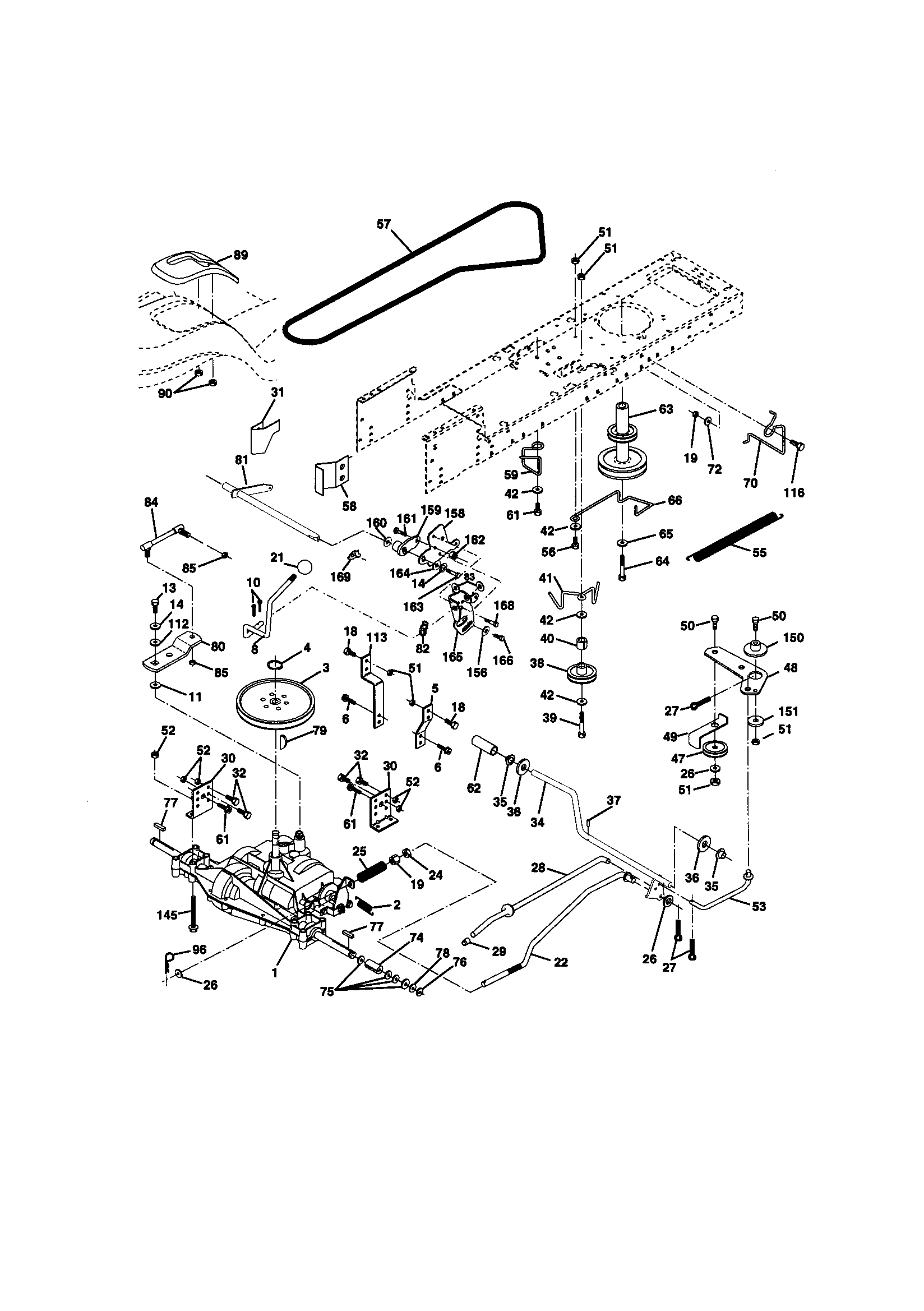 Craftsman 917271071 ground drive diagram