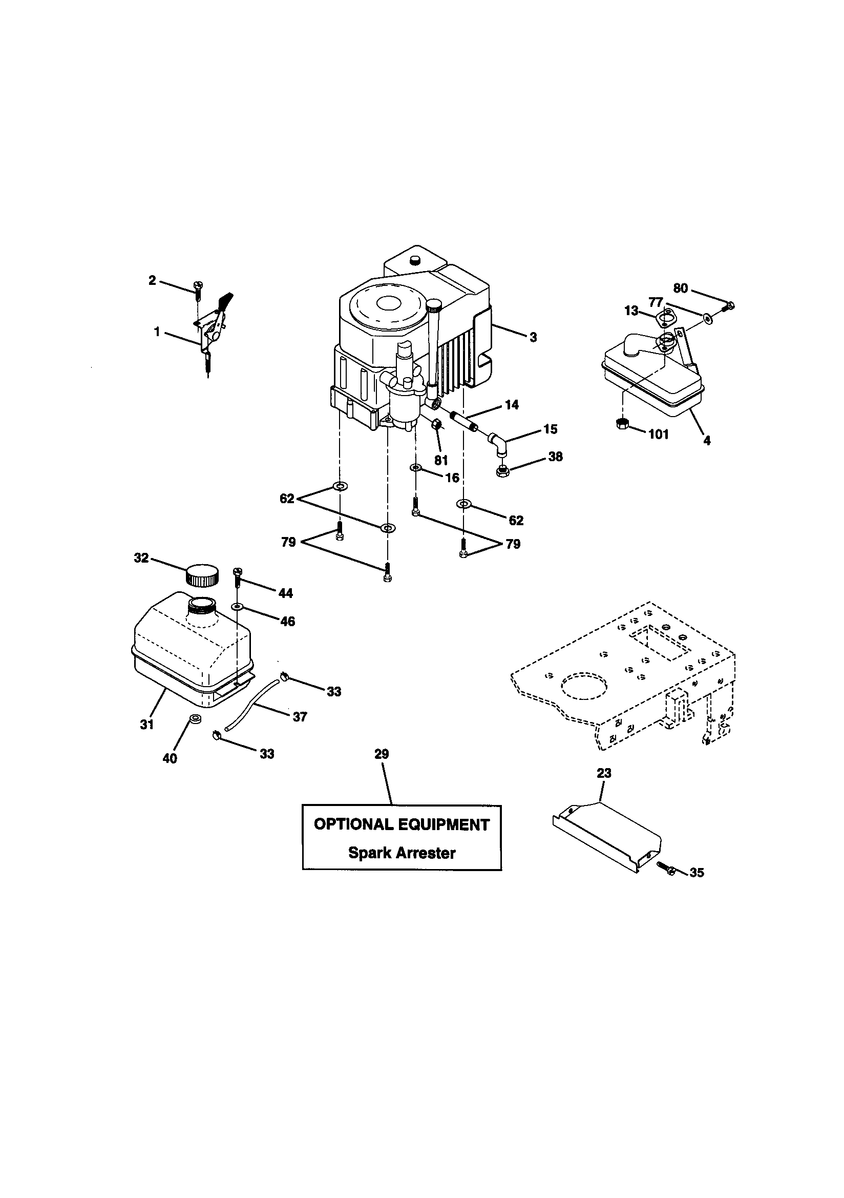 Craftsman 917271071 engine diagram