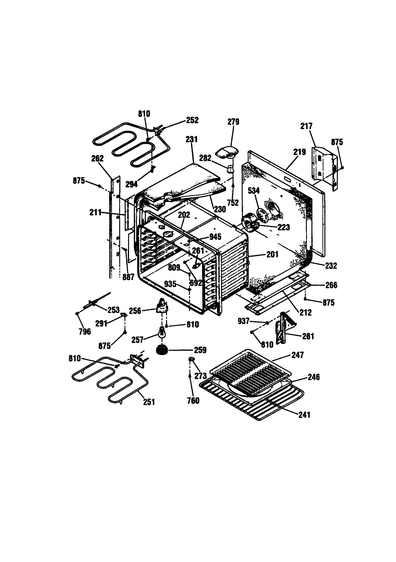 Kenmore 91141189890 upper body diagram