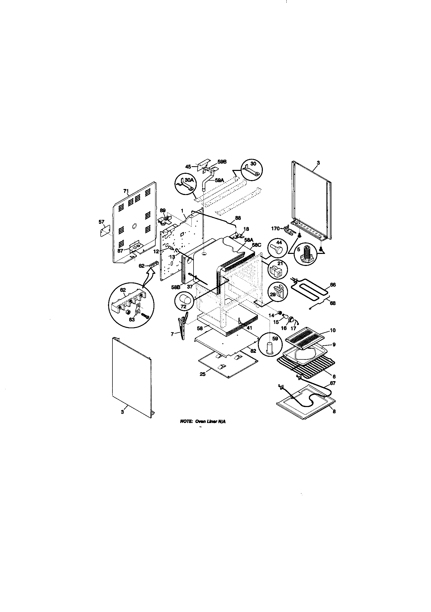 Kenmore 79095741991 body diagram
