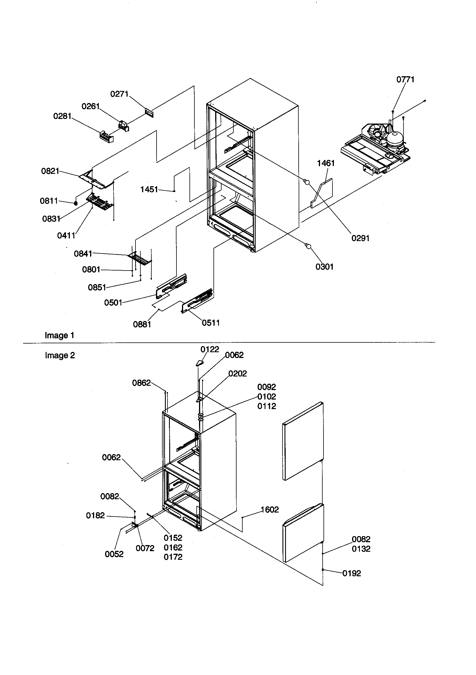 Kenmore 59669872990 cover, hinges and light covers diagram