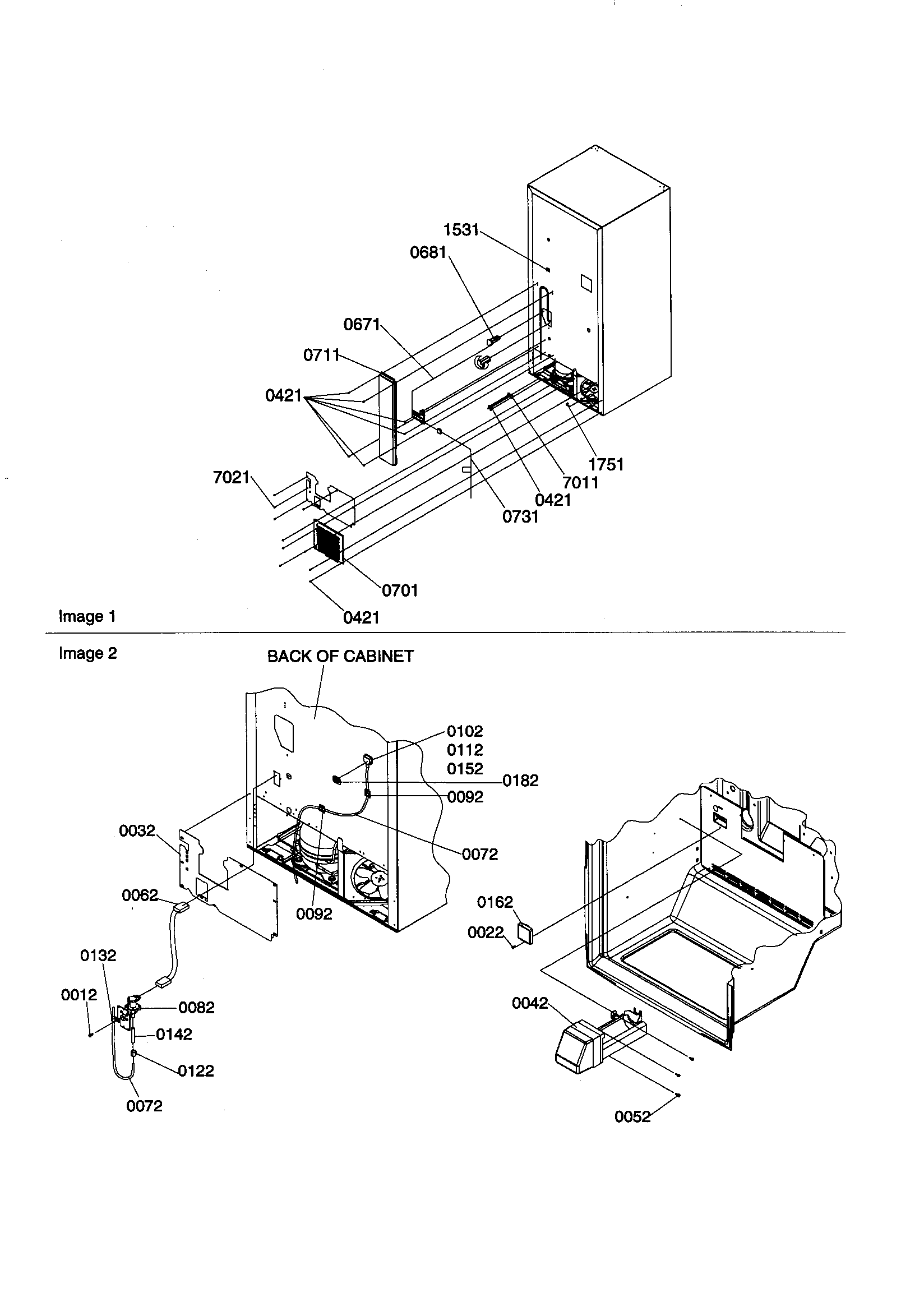 Kenmore 59669872990 cabinet back diagram