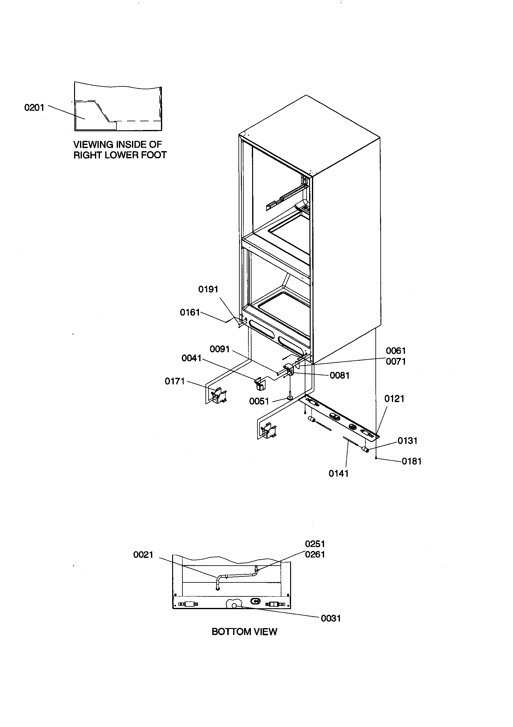 Kenmore 59669872990 insulation/roller assembly diagram