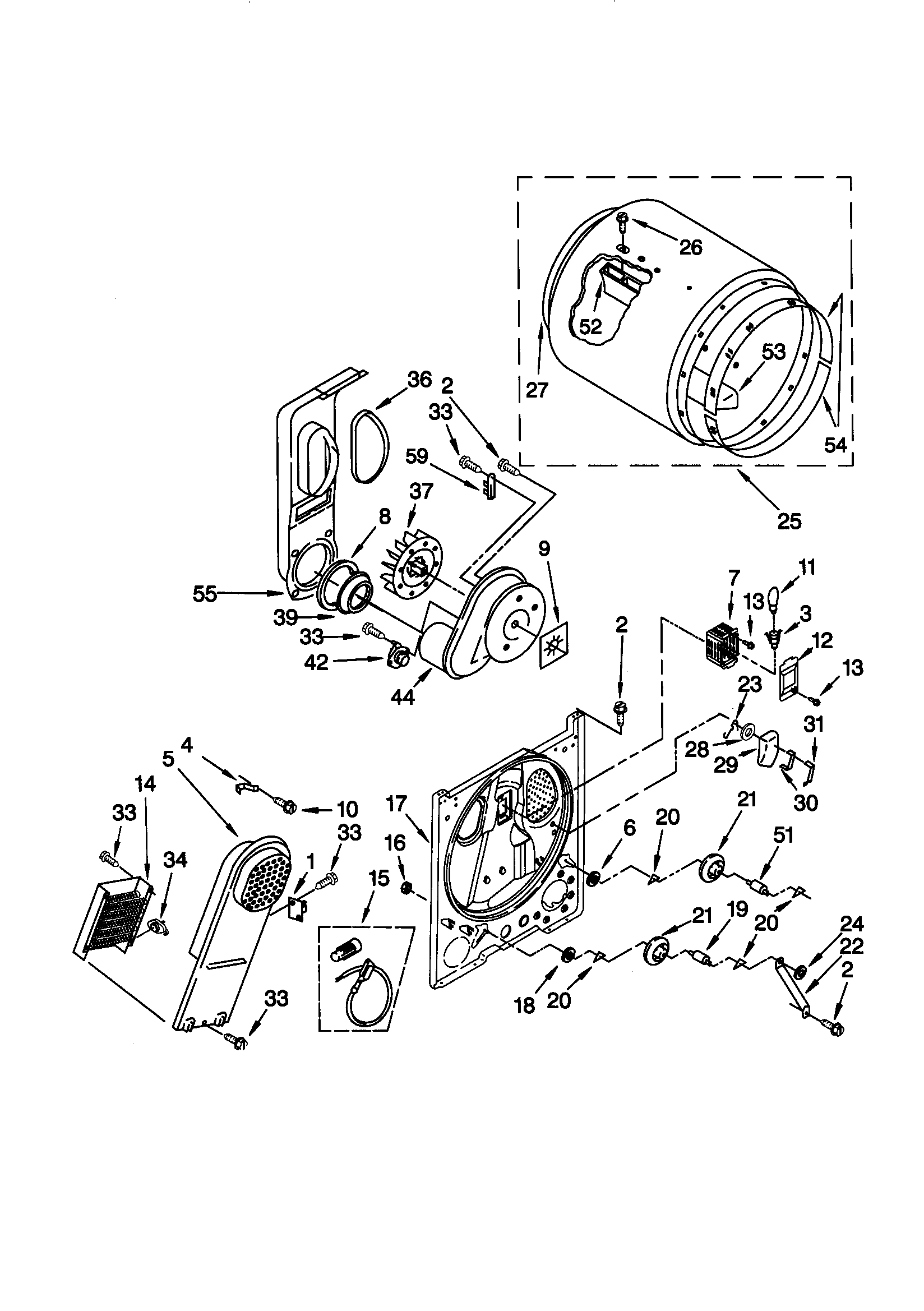 Kenmore 11060832990 bulkhead diagram