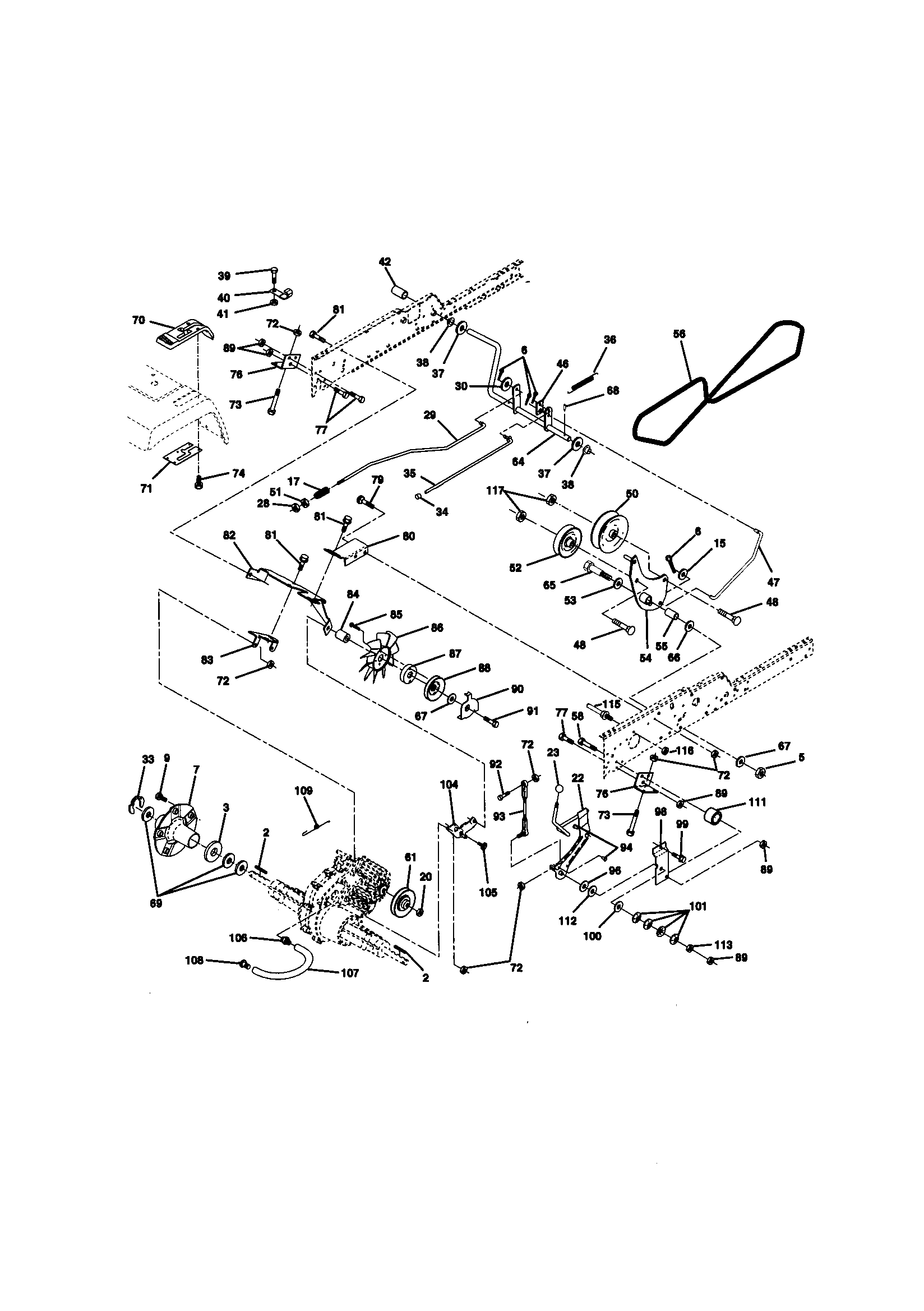 Craftsman 917273122 ground drive diagram