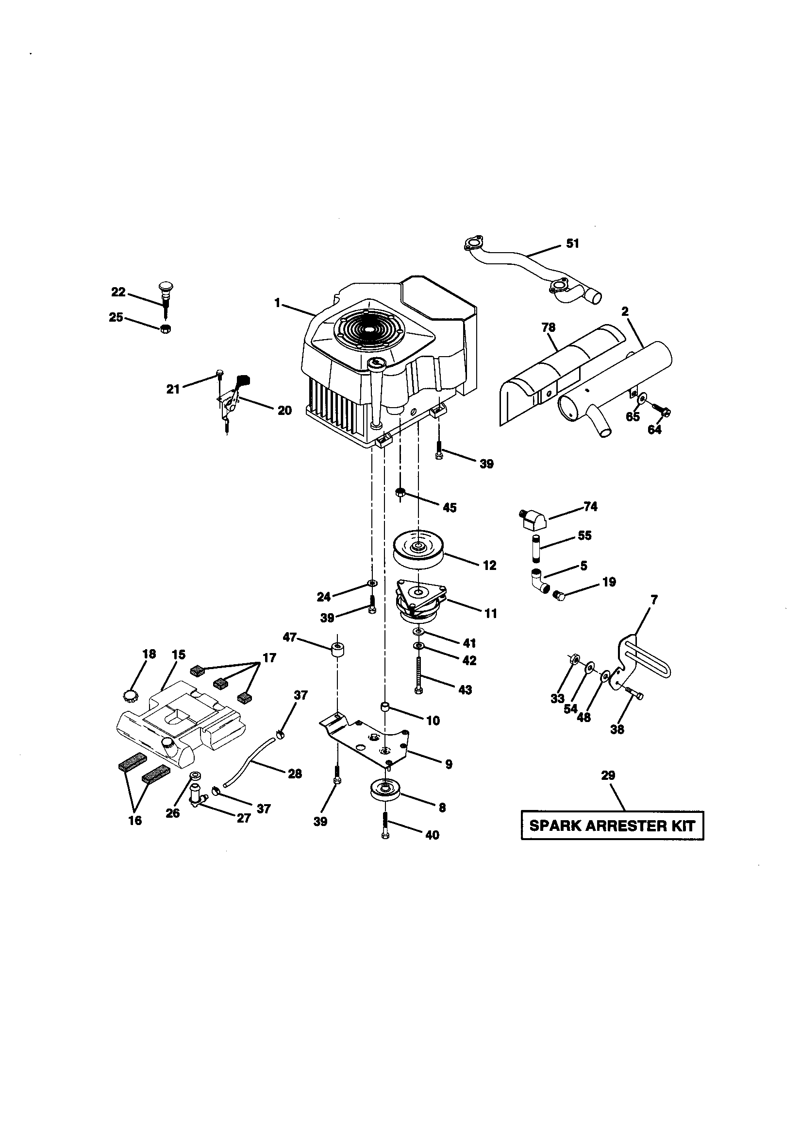Craftsman 917273122 engine diagram
