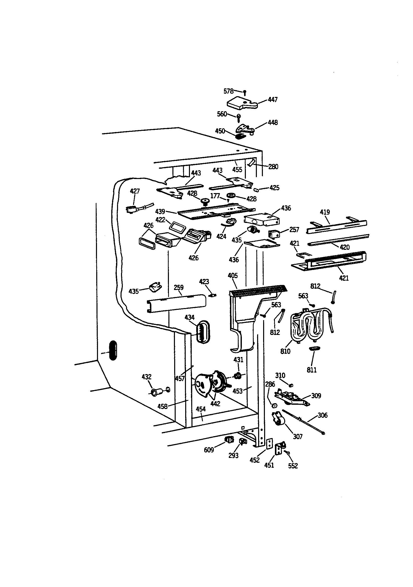 GE TPH21PRSBBB fresh food section diagram