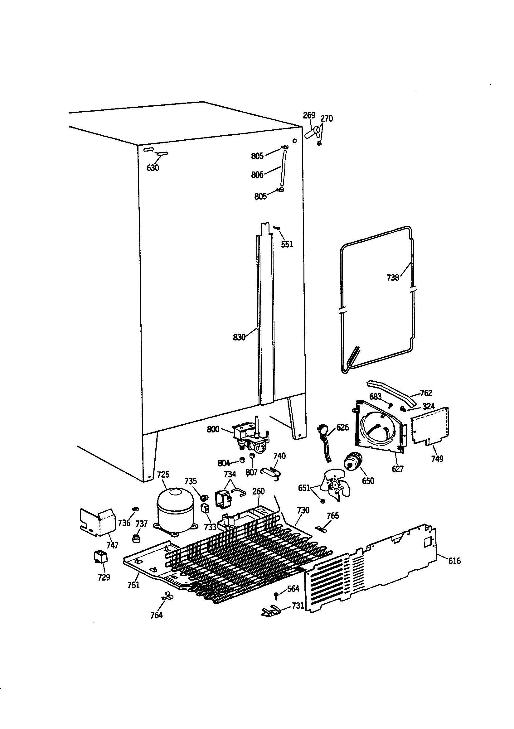 GE TPH21PRSBBB condenser assembly diagram