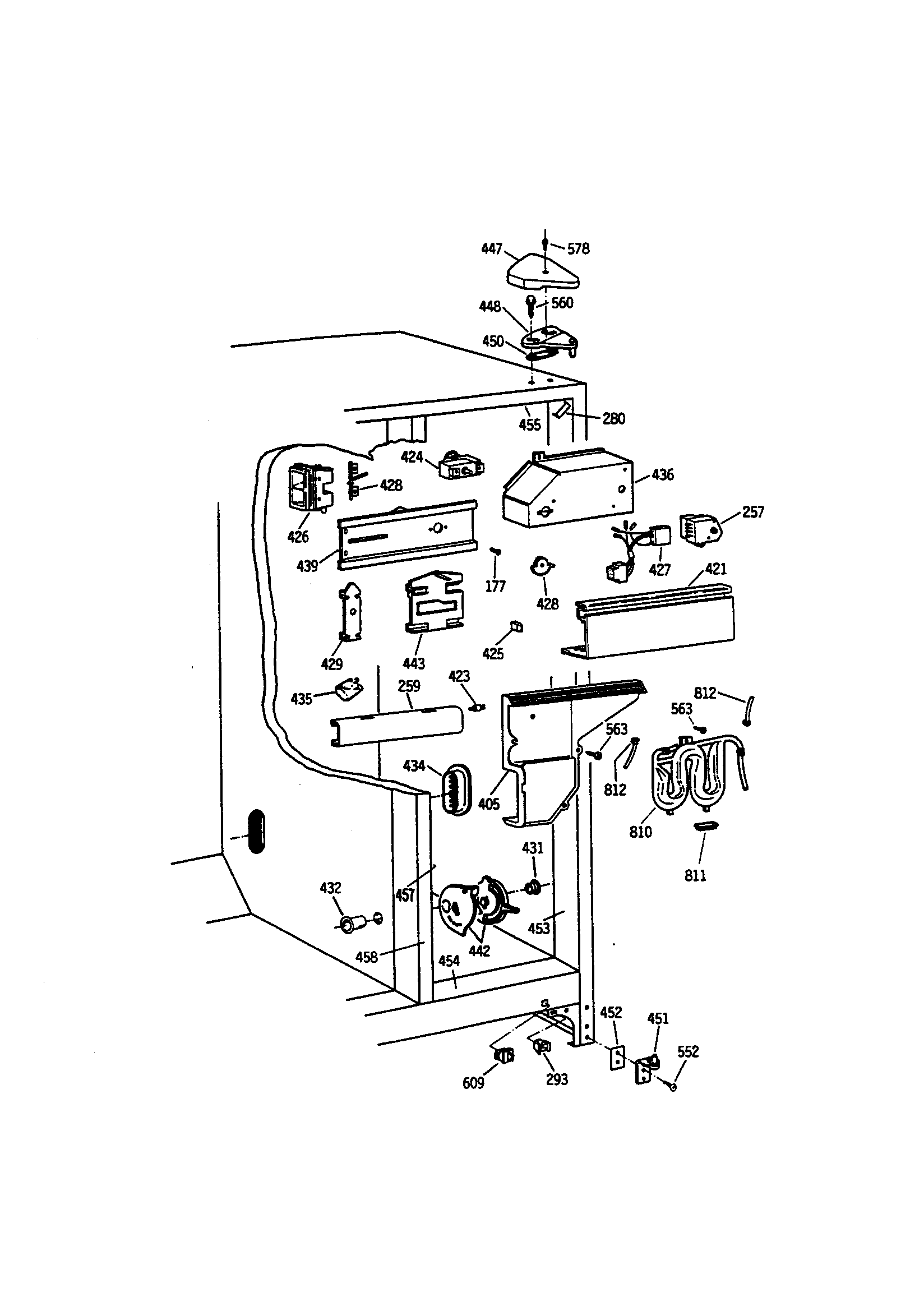 GE TFH22PRSMWW fresh food section diagram