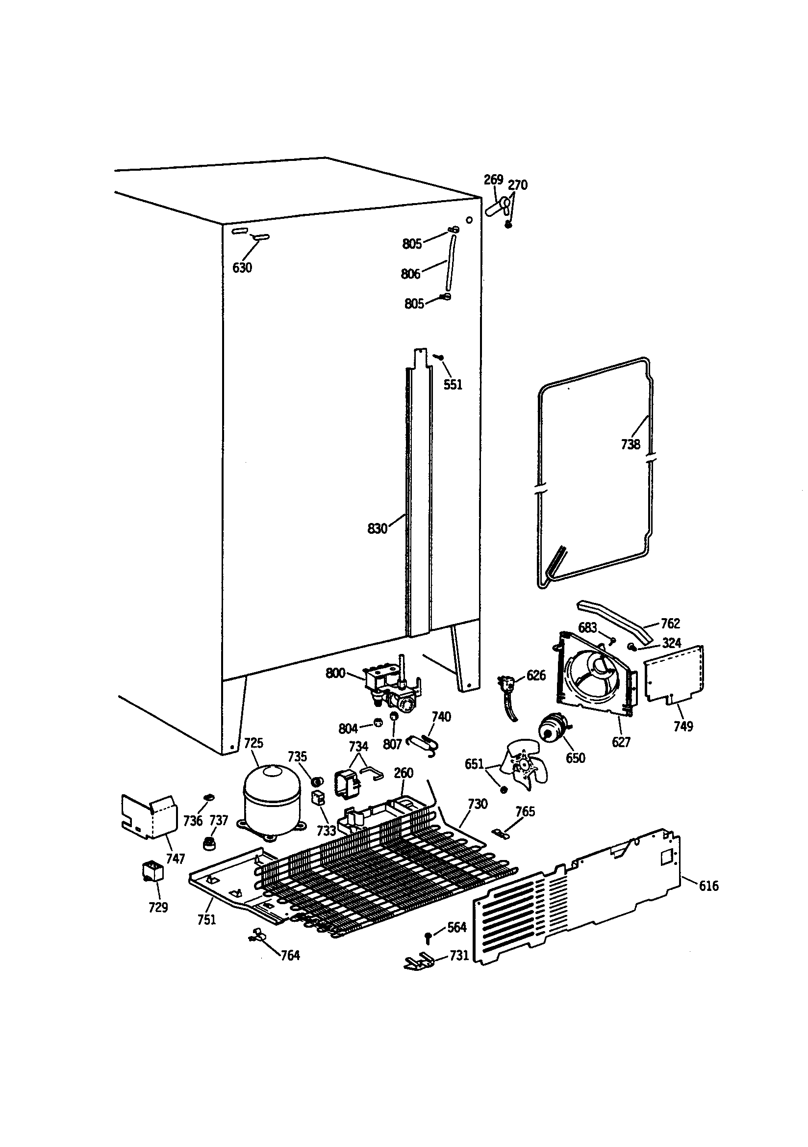 GE TFH22PRSMWW unit parts diagram