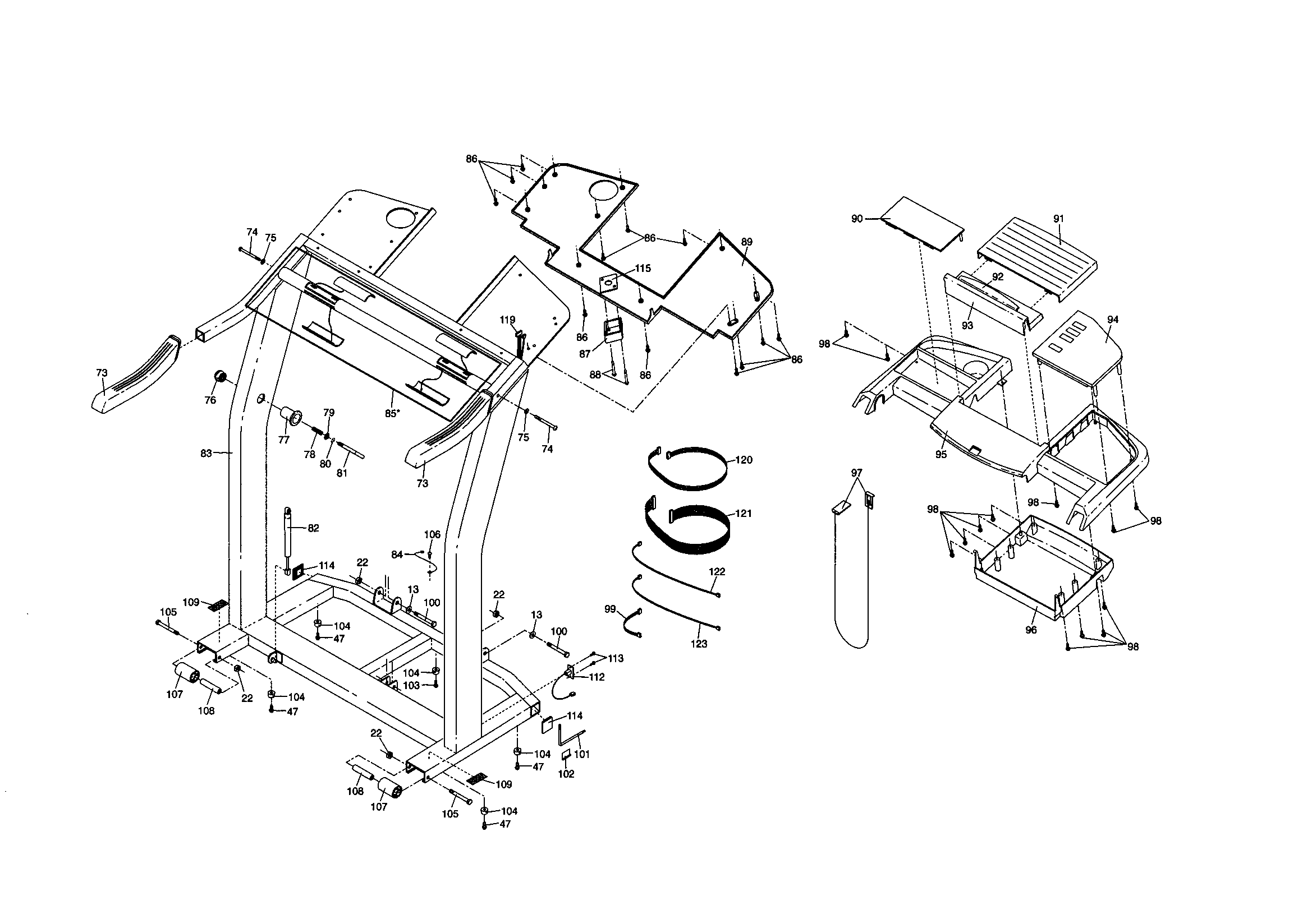 HealthRider HRTL17980 console diagram