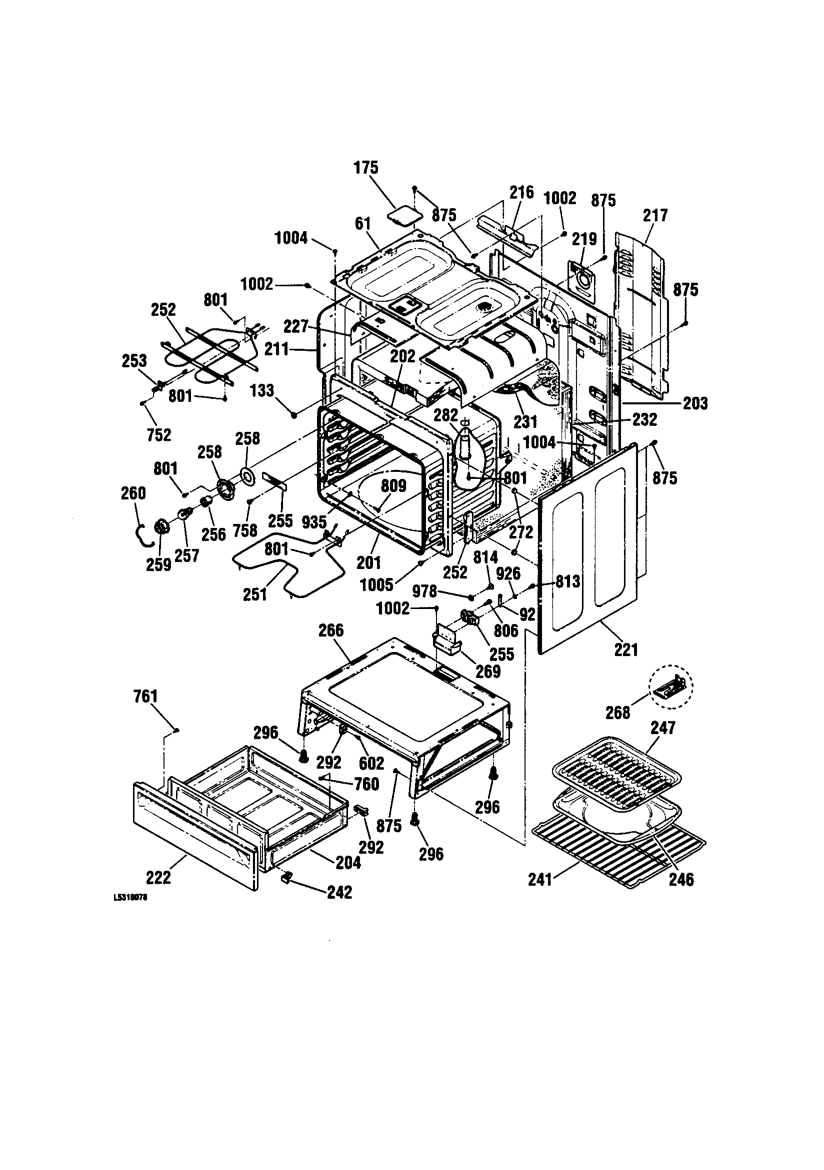 Kenmore 91192507990 body diagram