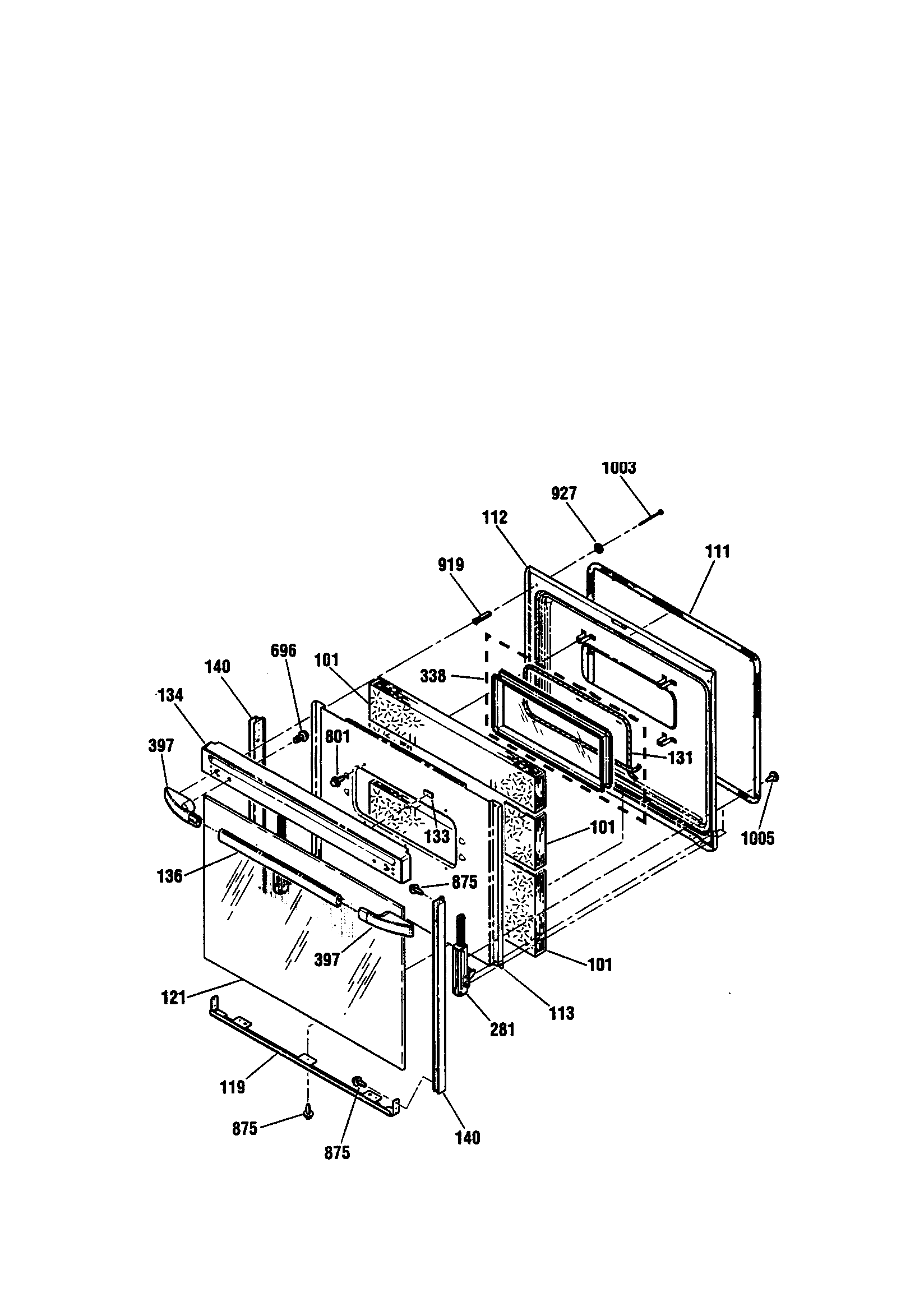 Kenmore 91192507990 door diagram