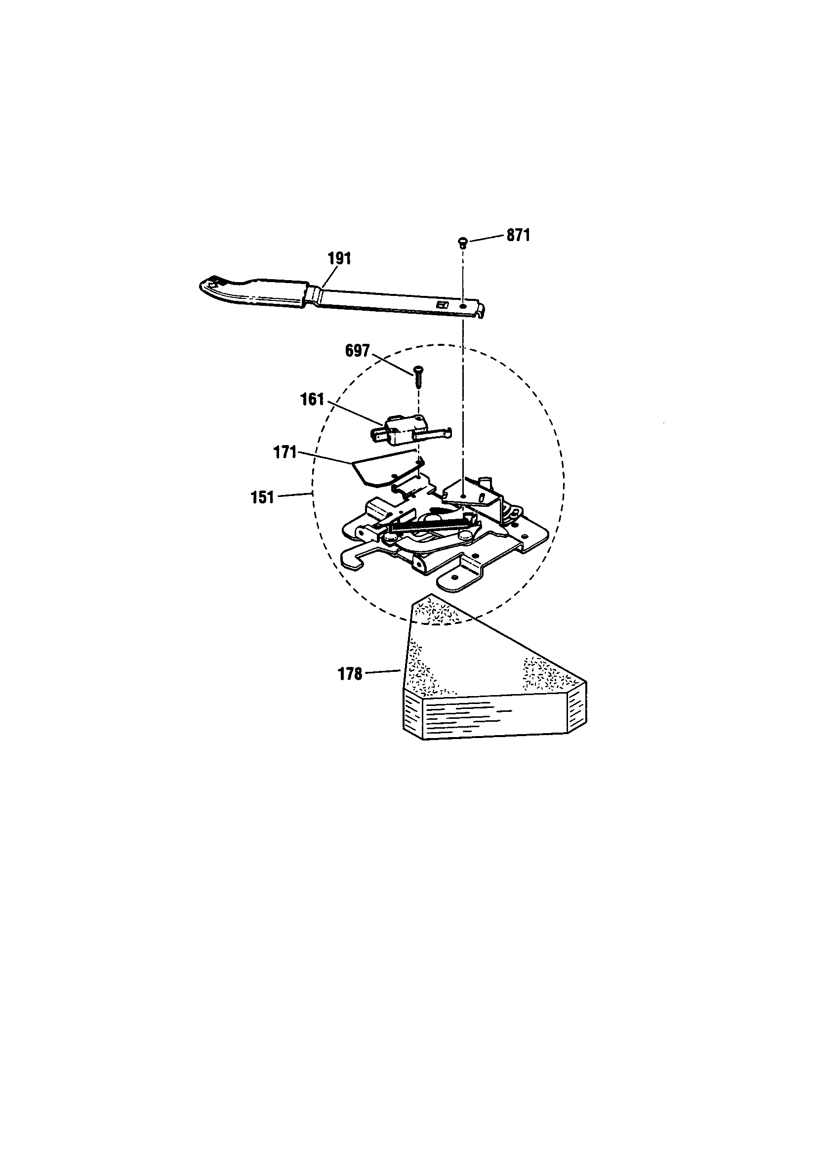 Kenmore 91192507990 door lock diagram