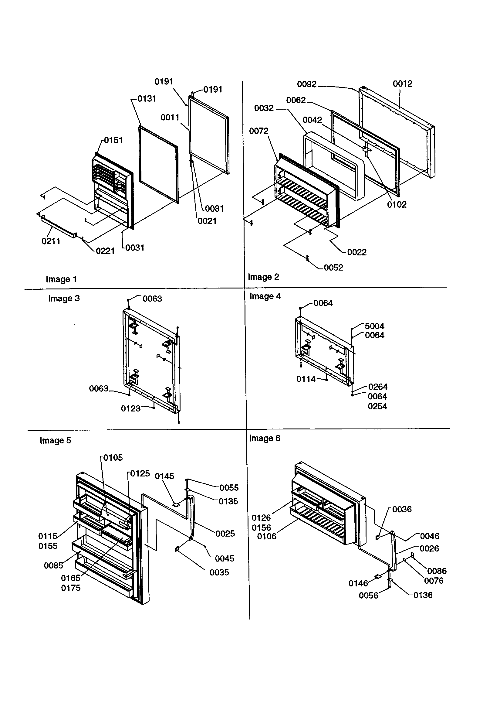 Amana TSI19VW-P1306402WW door assemblies diagram