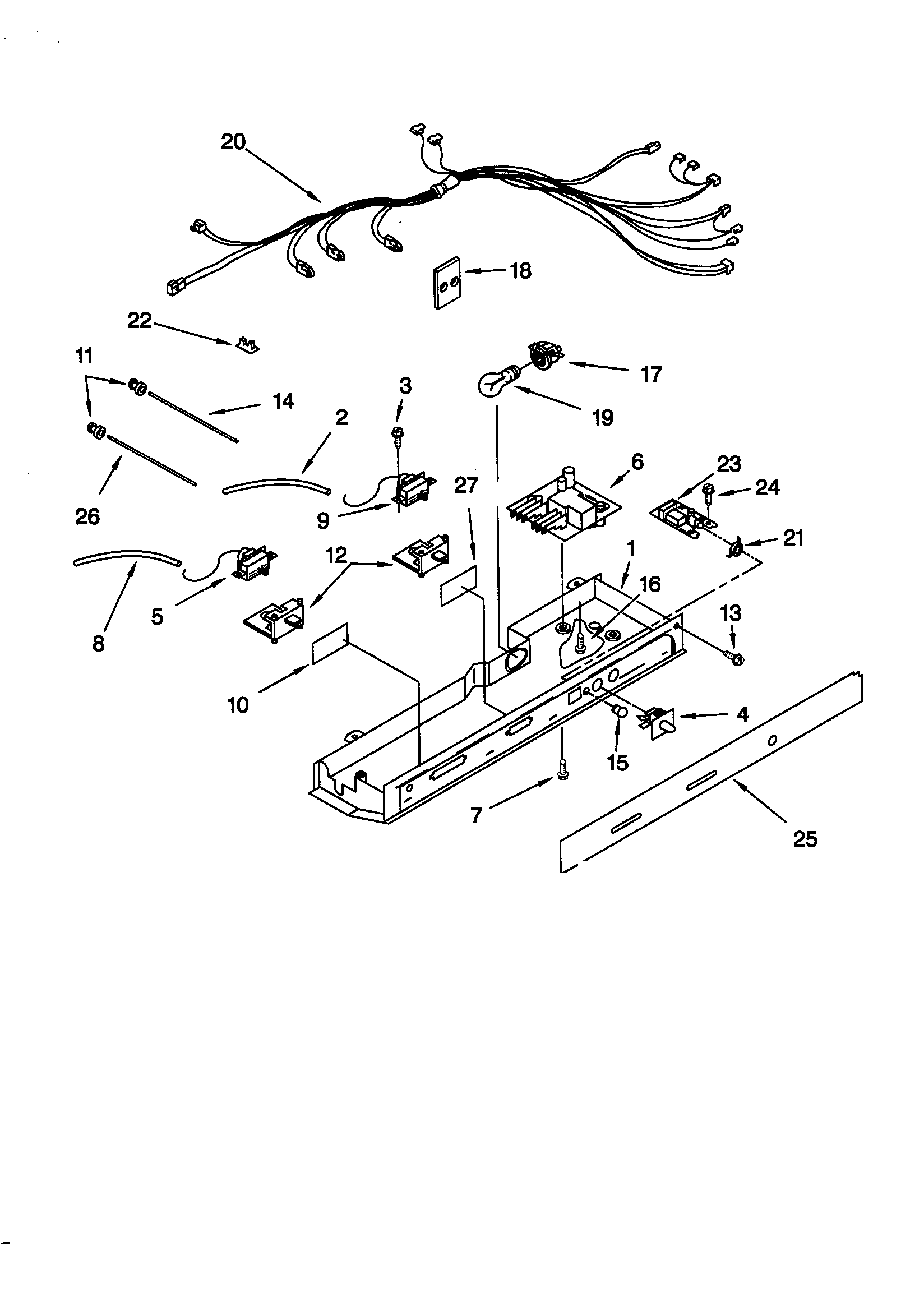 KitchenAid KSRS27FGAL00 control diagram