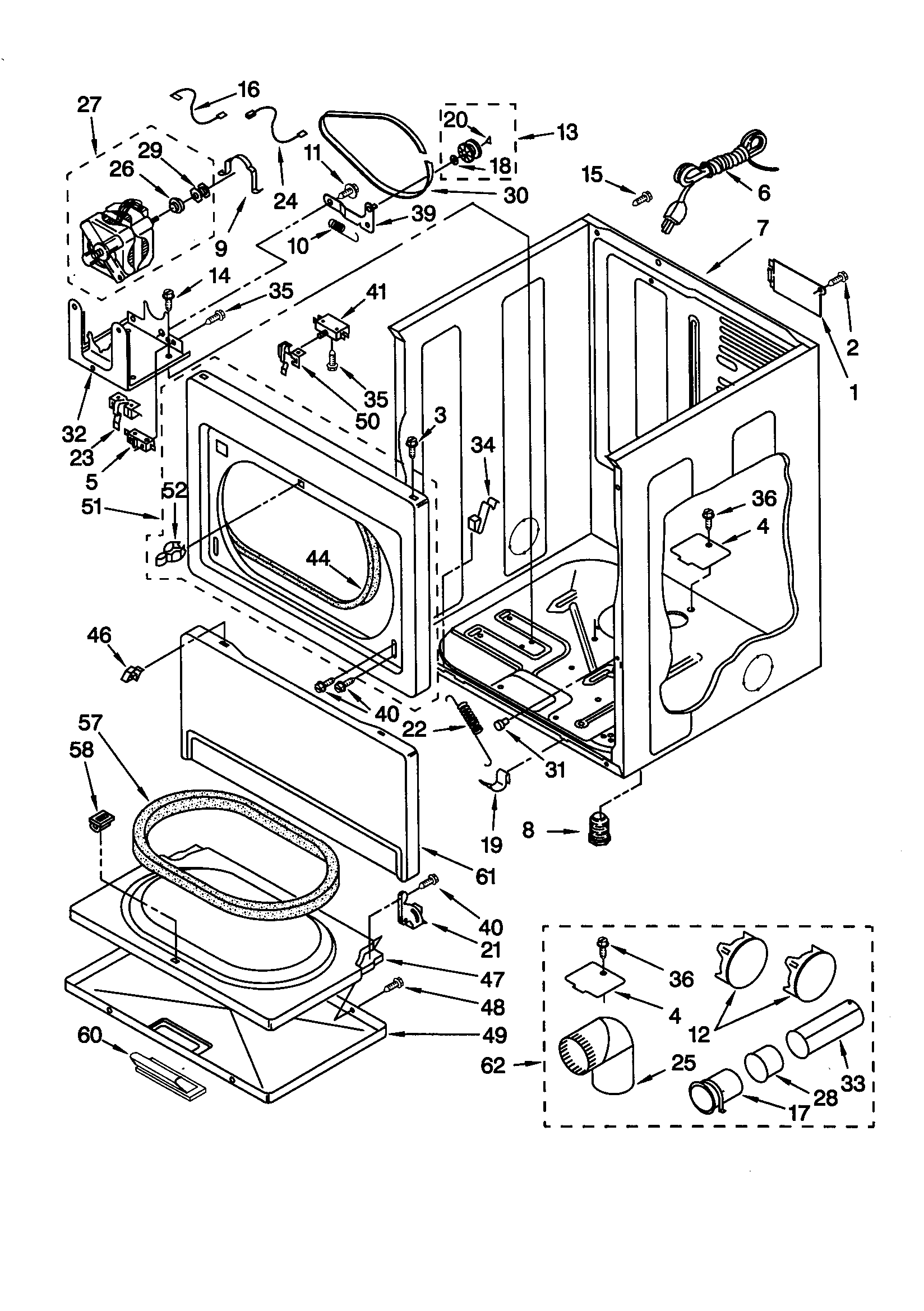 Whirlpool GGC9858HQ0 cabinet diagram