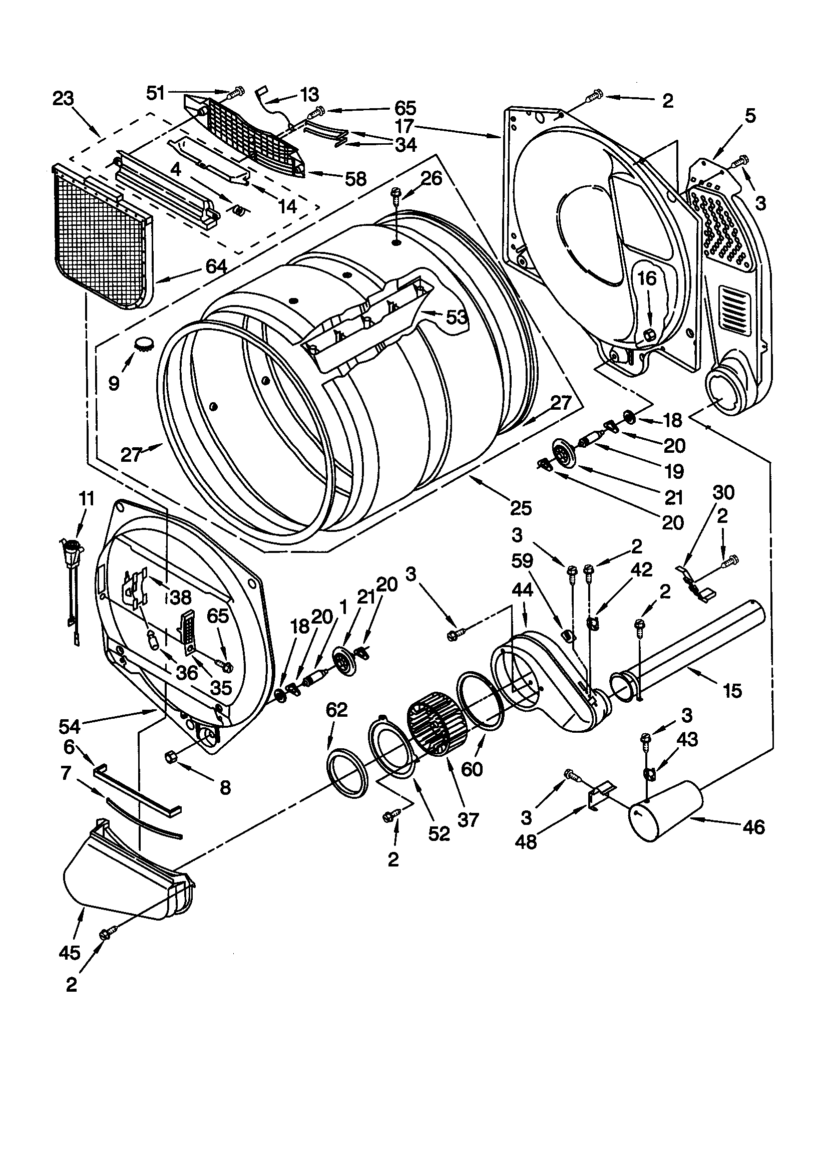 Whirlpool GGC9858HQ0 bulkhead diagram
