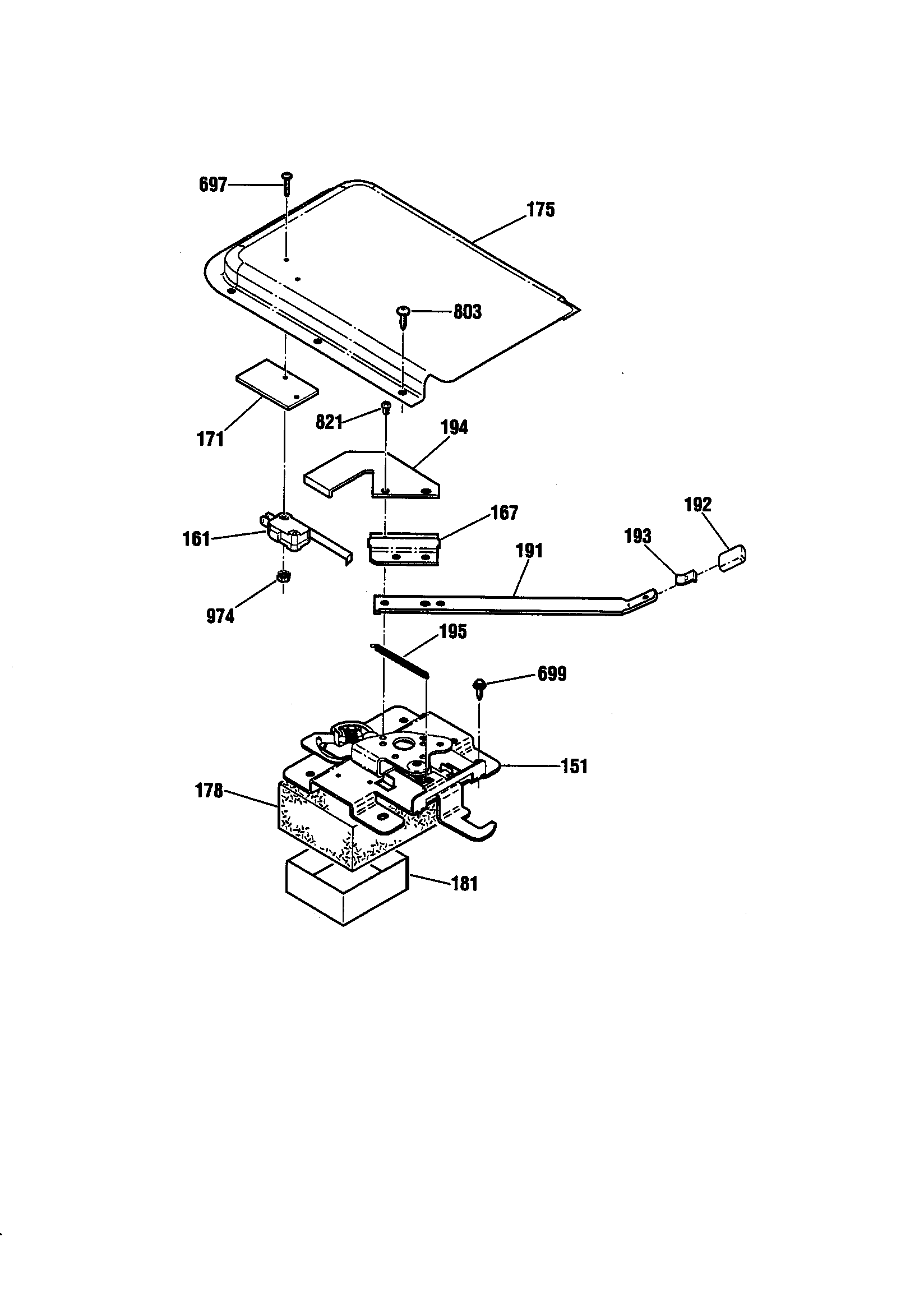 Kenmore 91193558991 door lock diagram