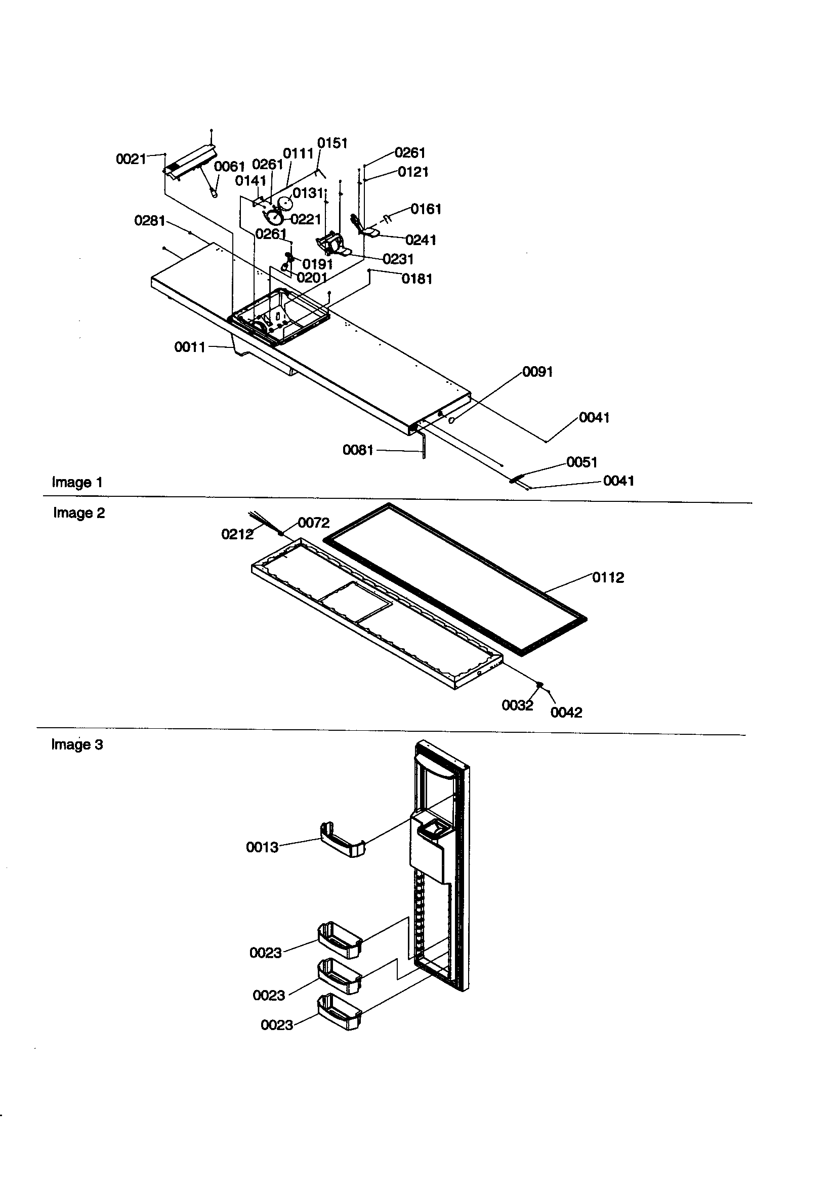 Kenmore 59658392890 freezer door diagram
