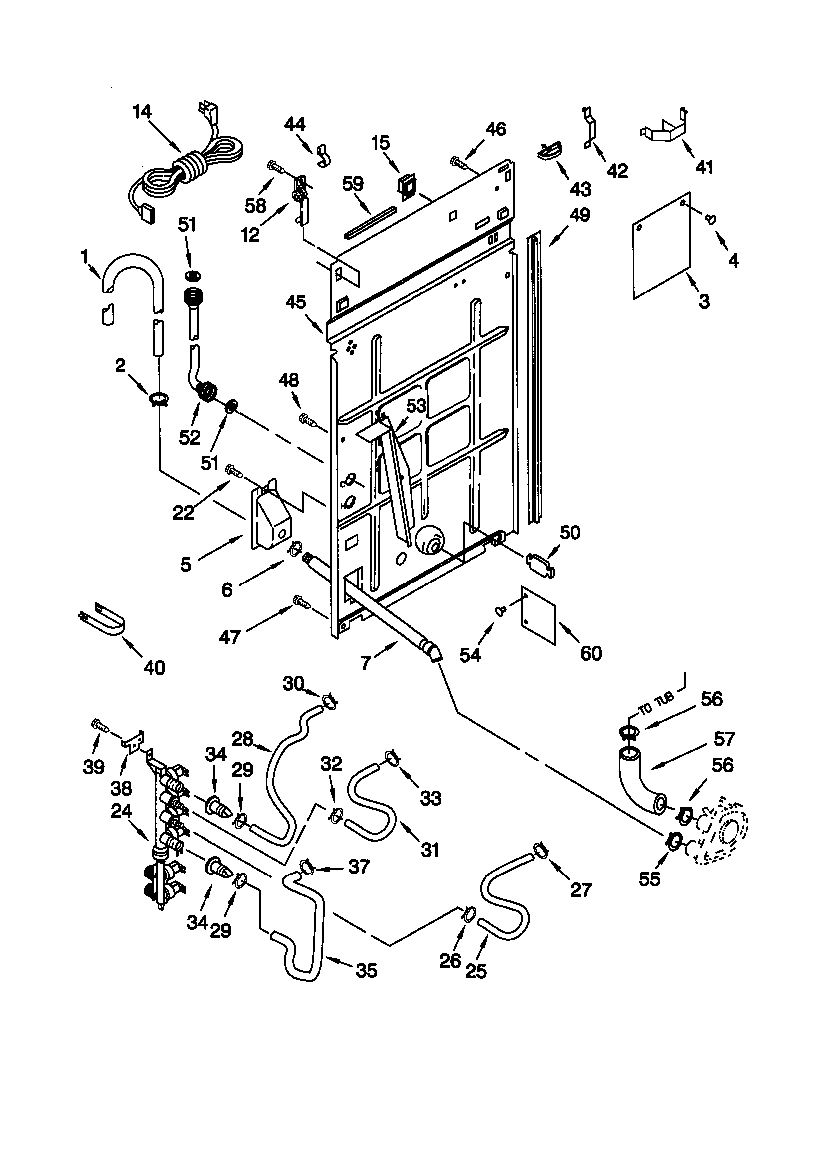Kenmore 11020997990 rear panel diagram