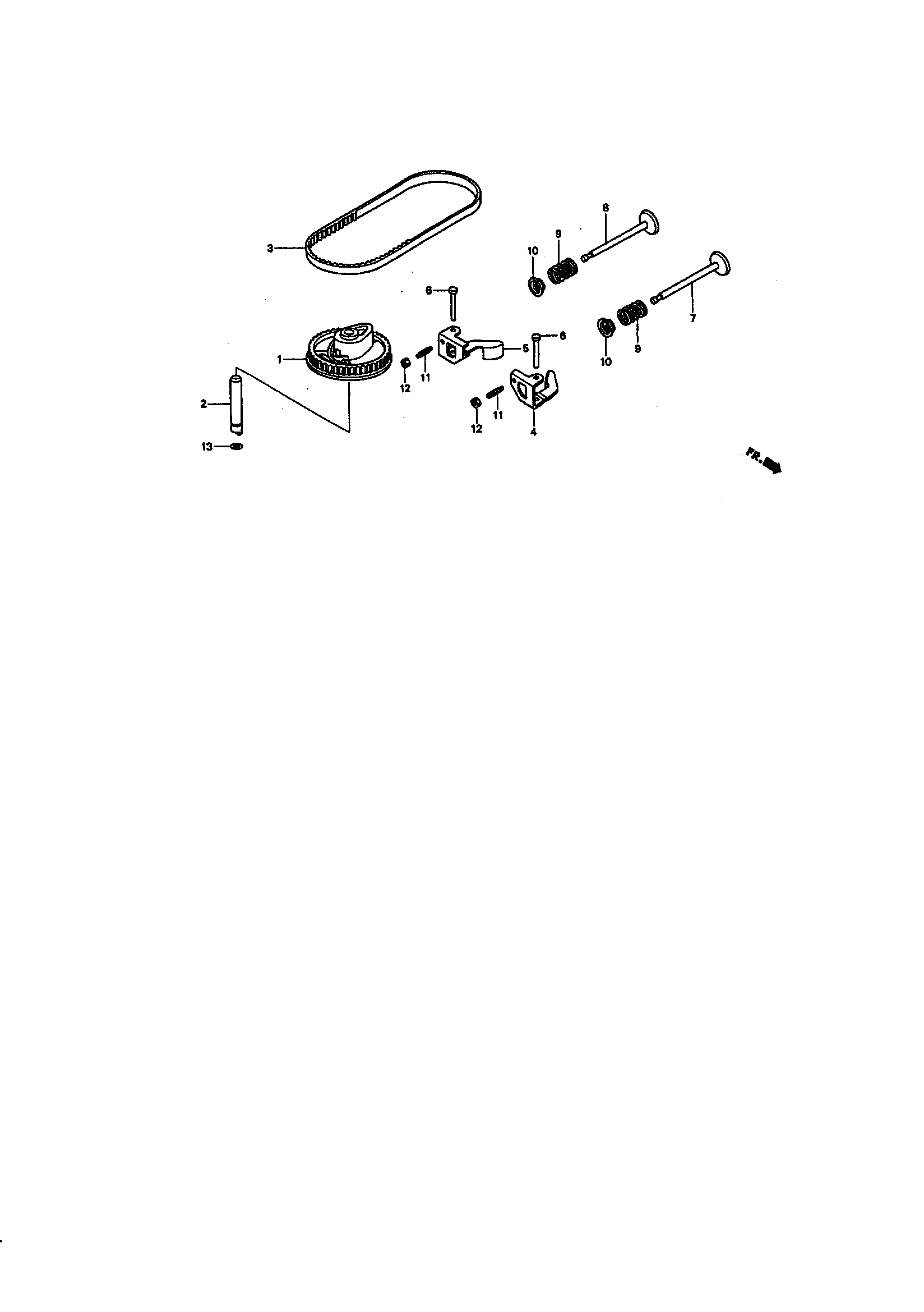 Snapper ERP217017BV camshaft pulley diagram