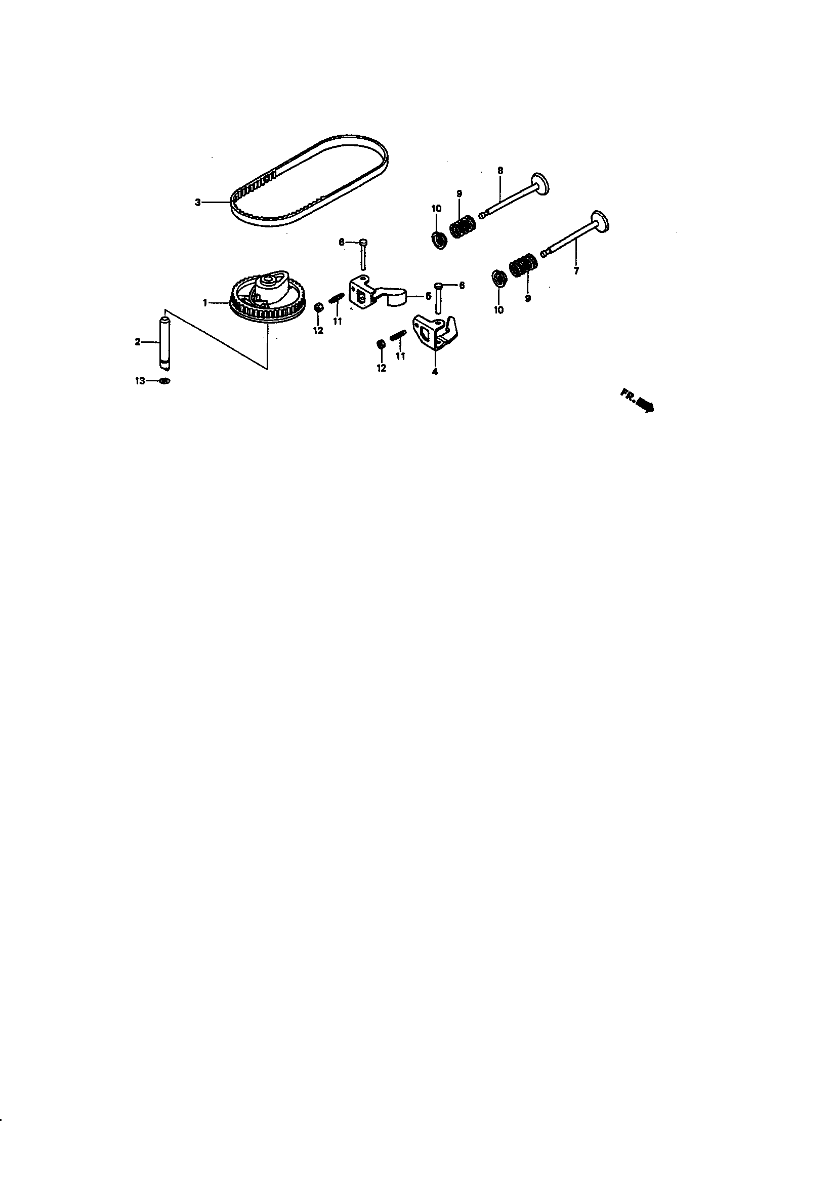Snapper ERP217017BV camshaft pulley diagram