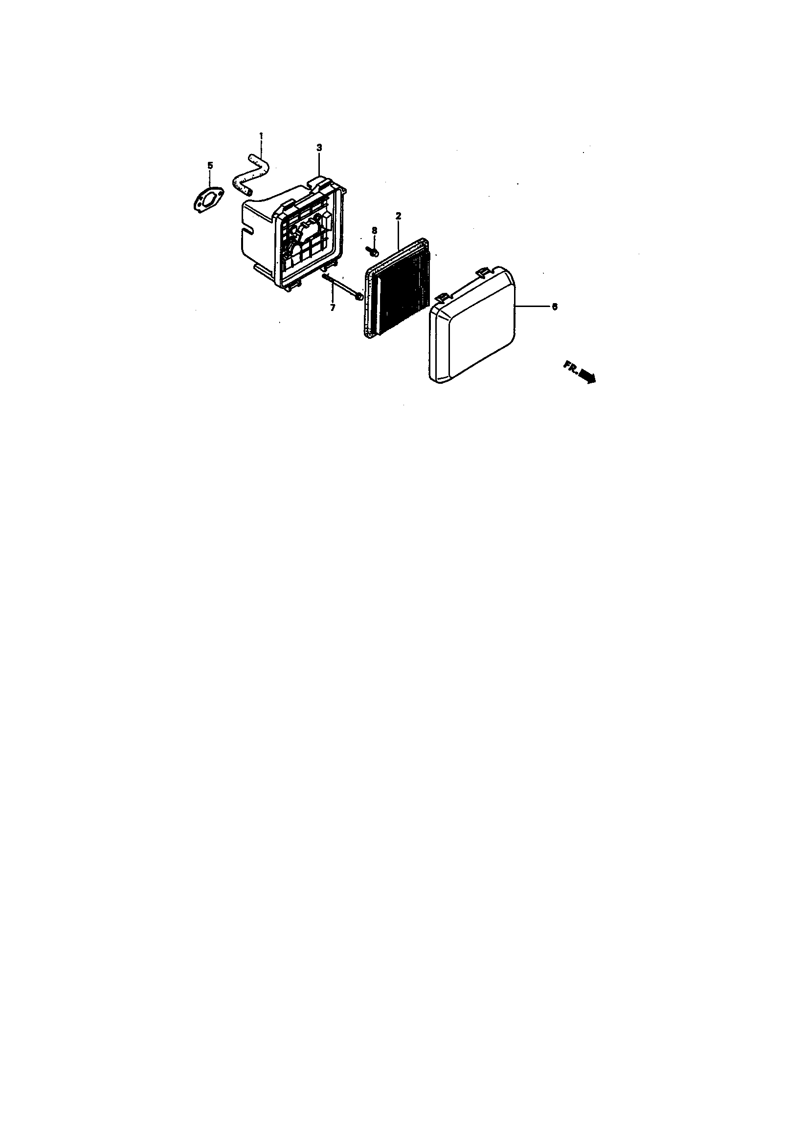 Snapper ERP217017BV air cleaner diagram