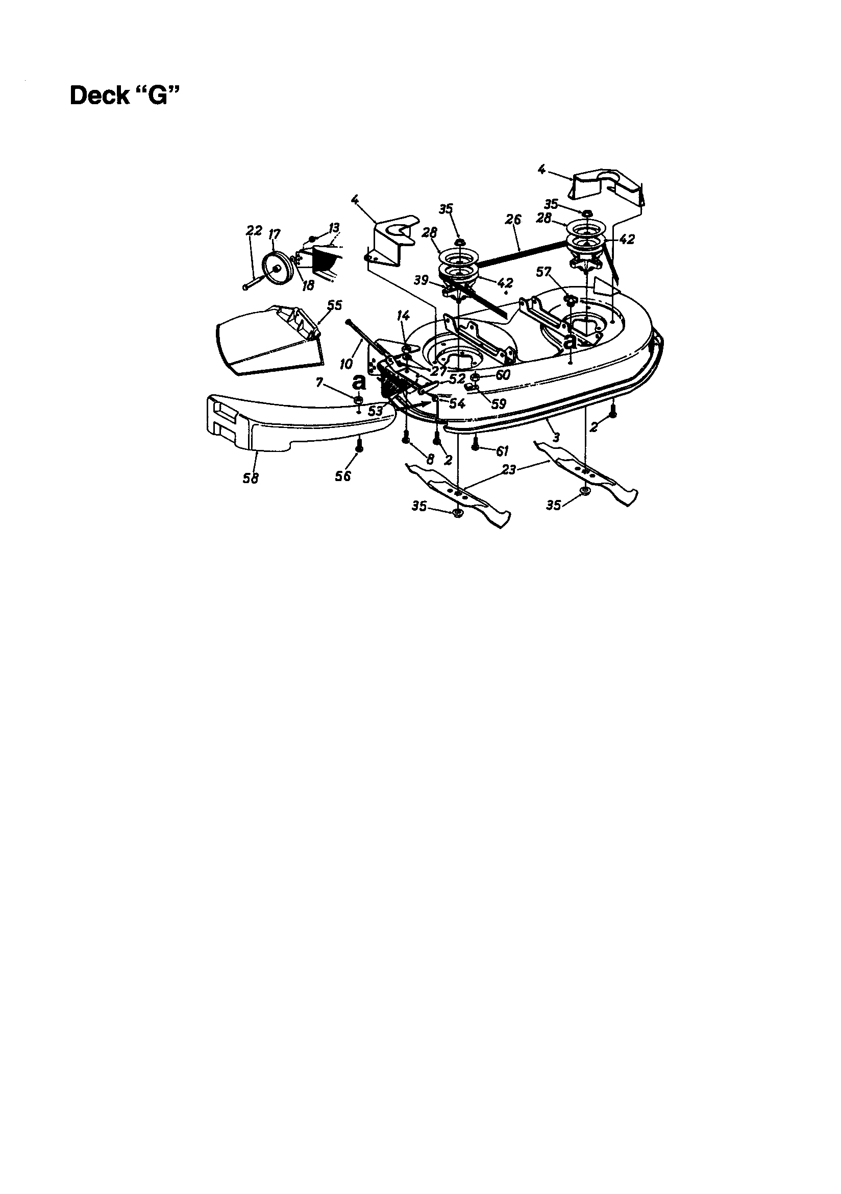 MTD 670 mower deck g diagram
