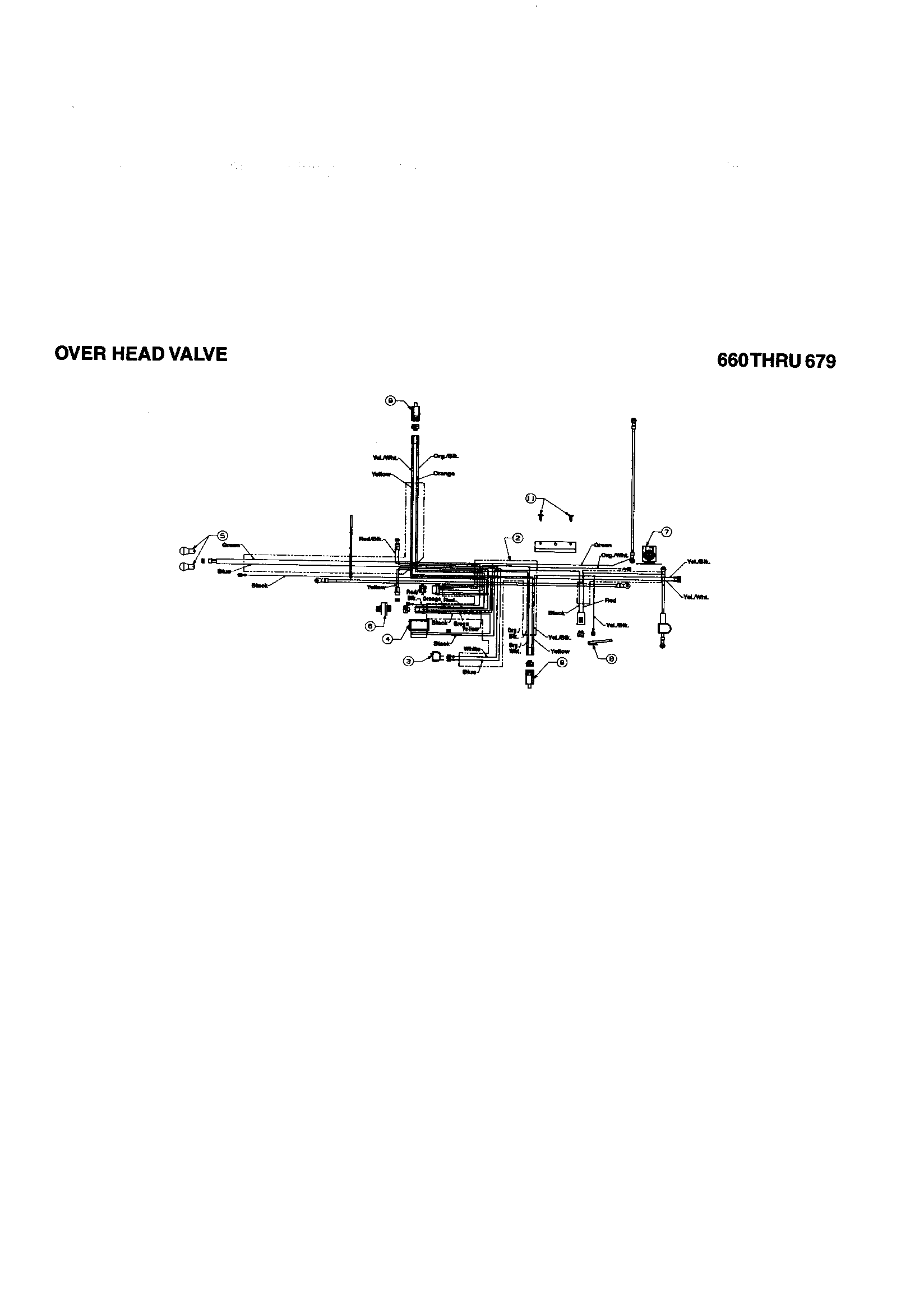 MTD 670 over head valve diagram