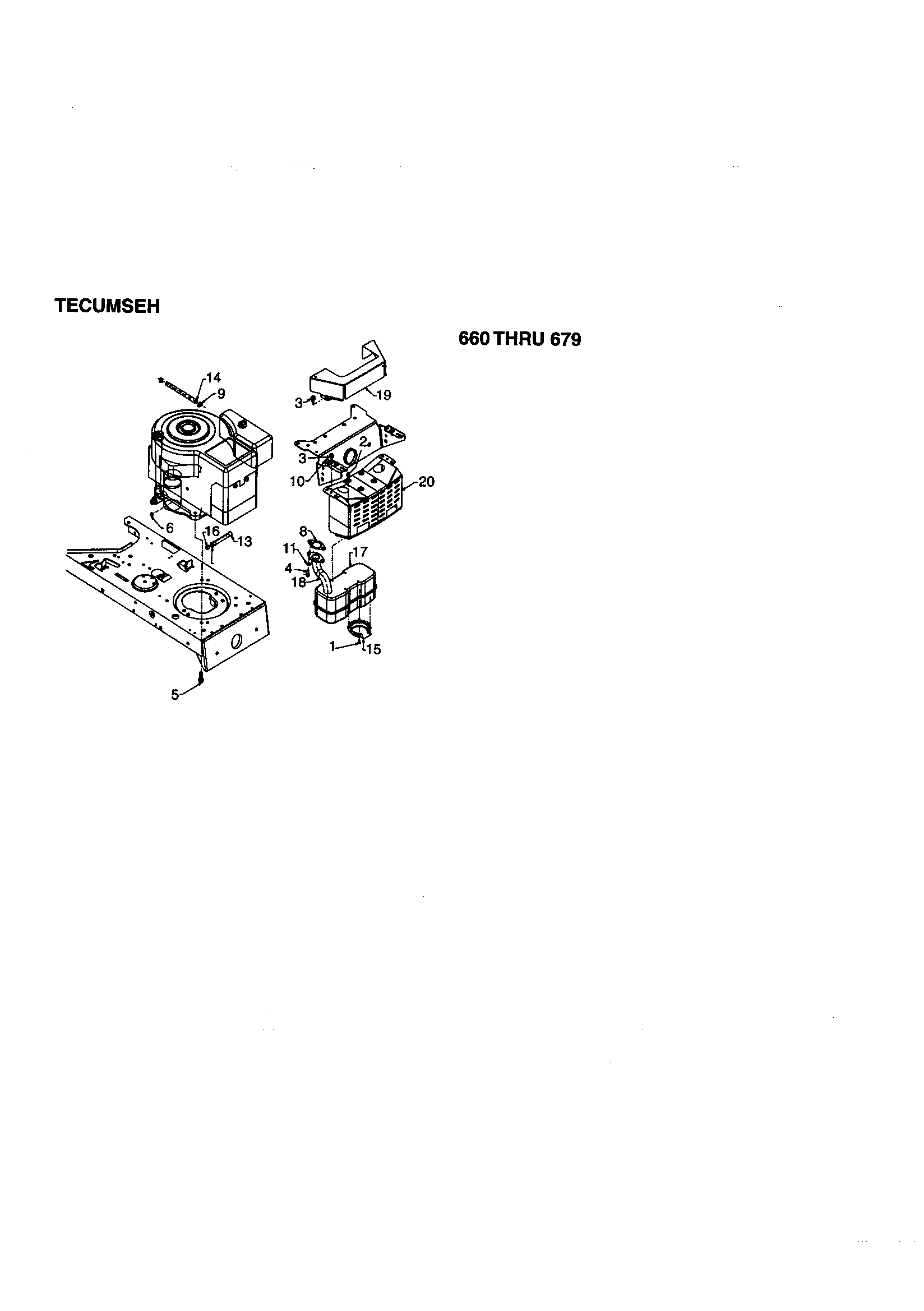 MTD 670 tecumseh diagram