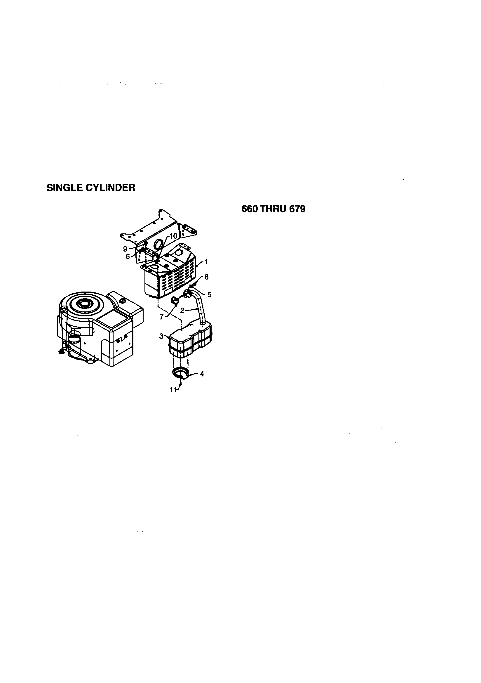 MTD 670 single cylinder diagram