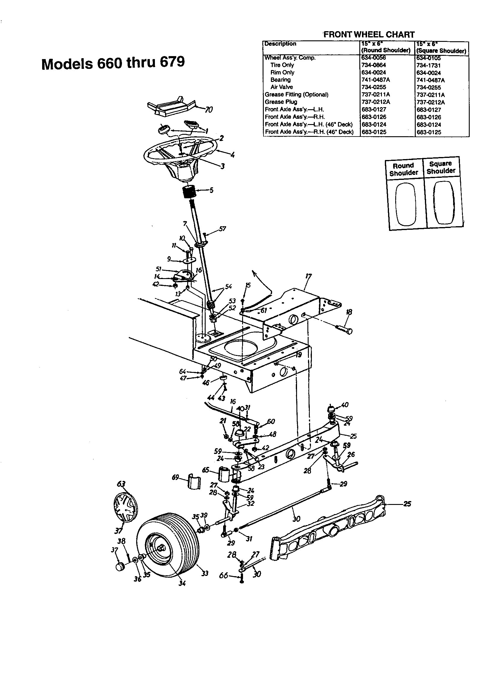 MTD 13AM675G062 steering diagram