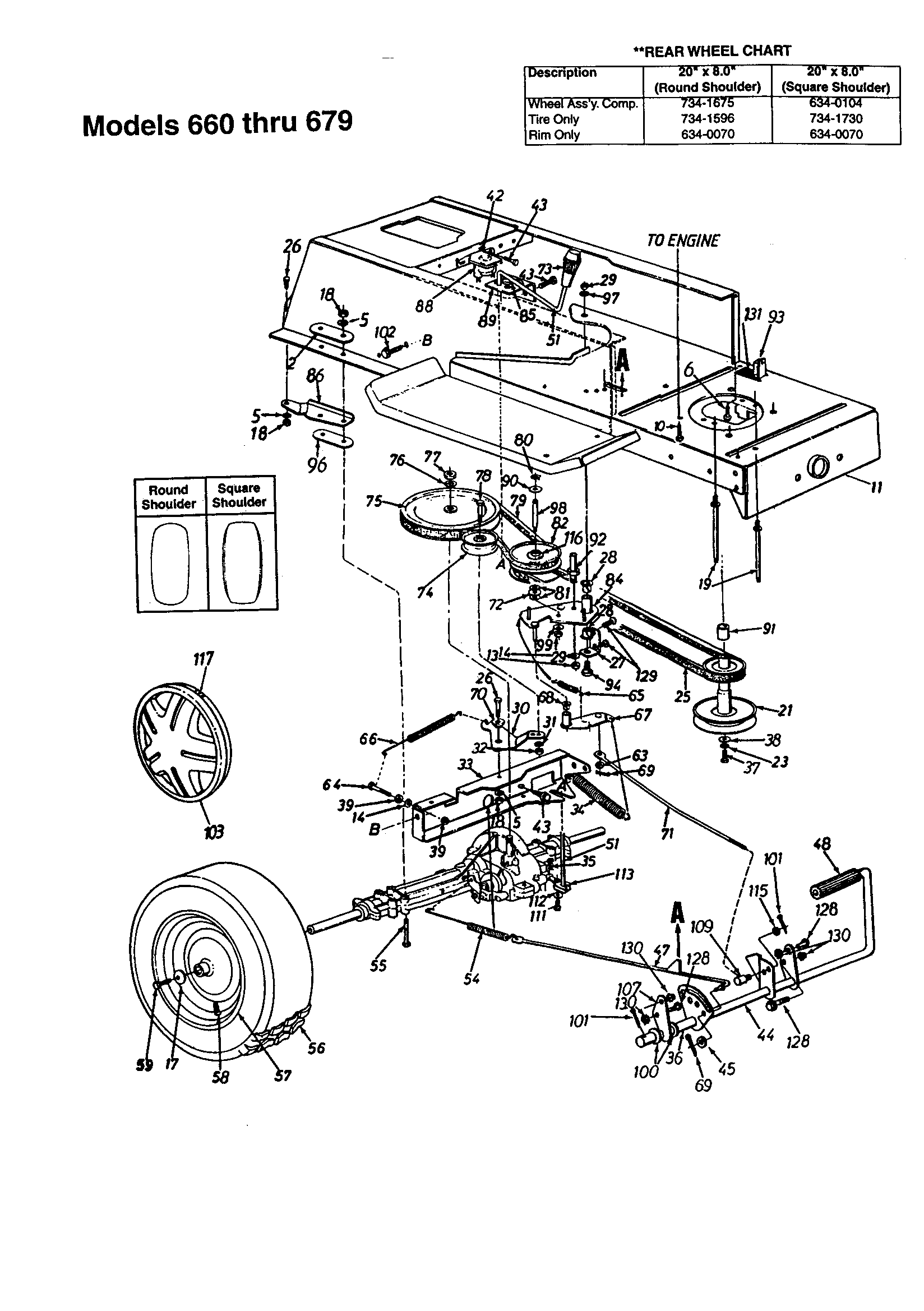 MTD 13AM675G062 drive diagram