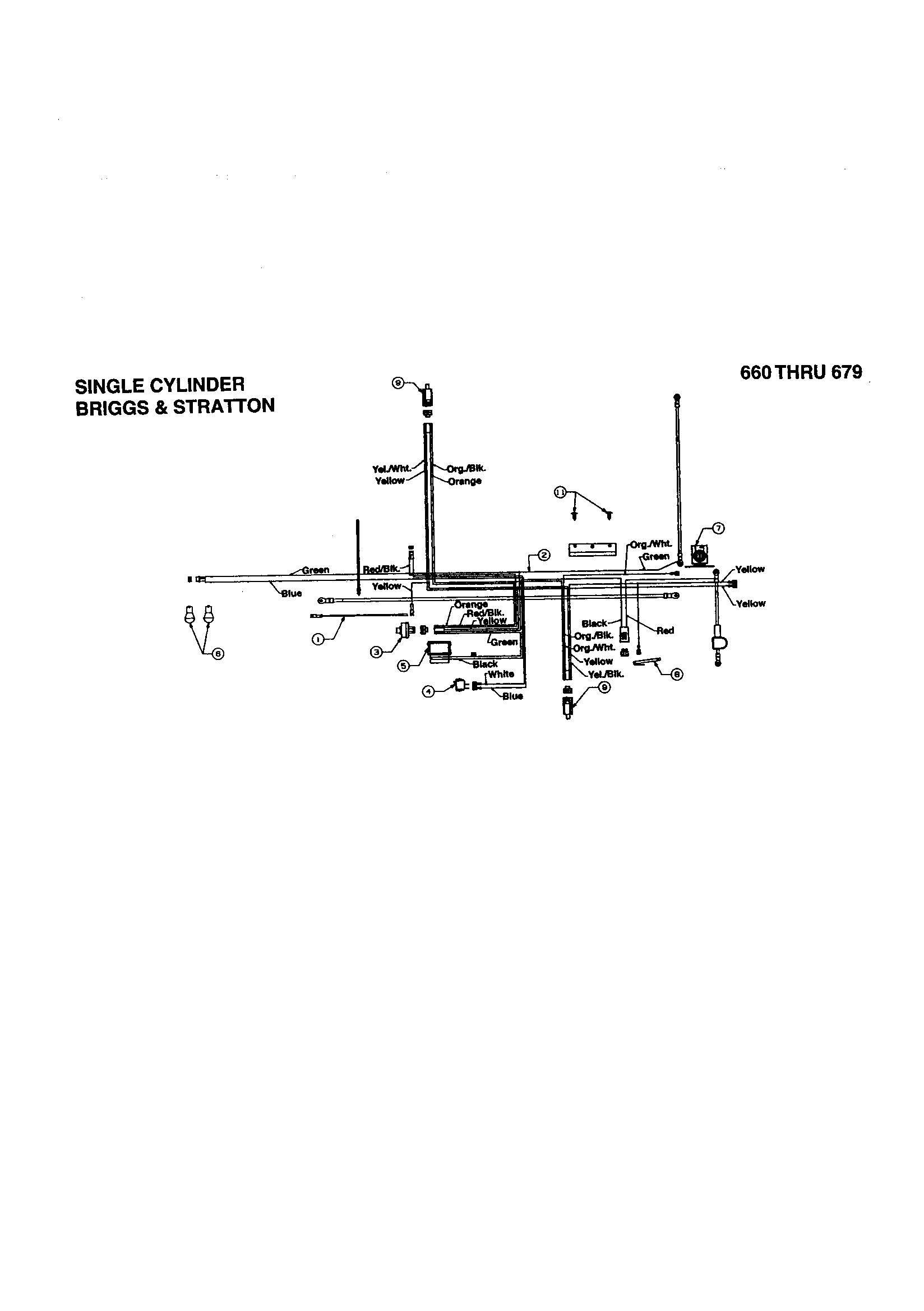 MTD 13AM675G062 single cylinder diagram