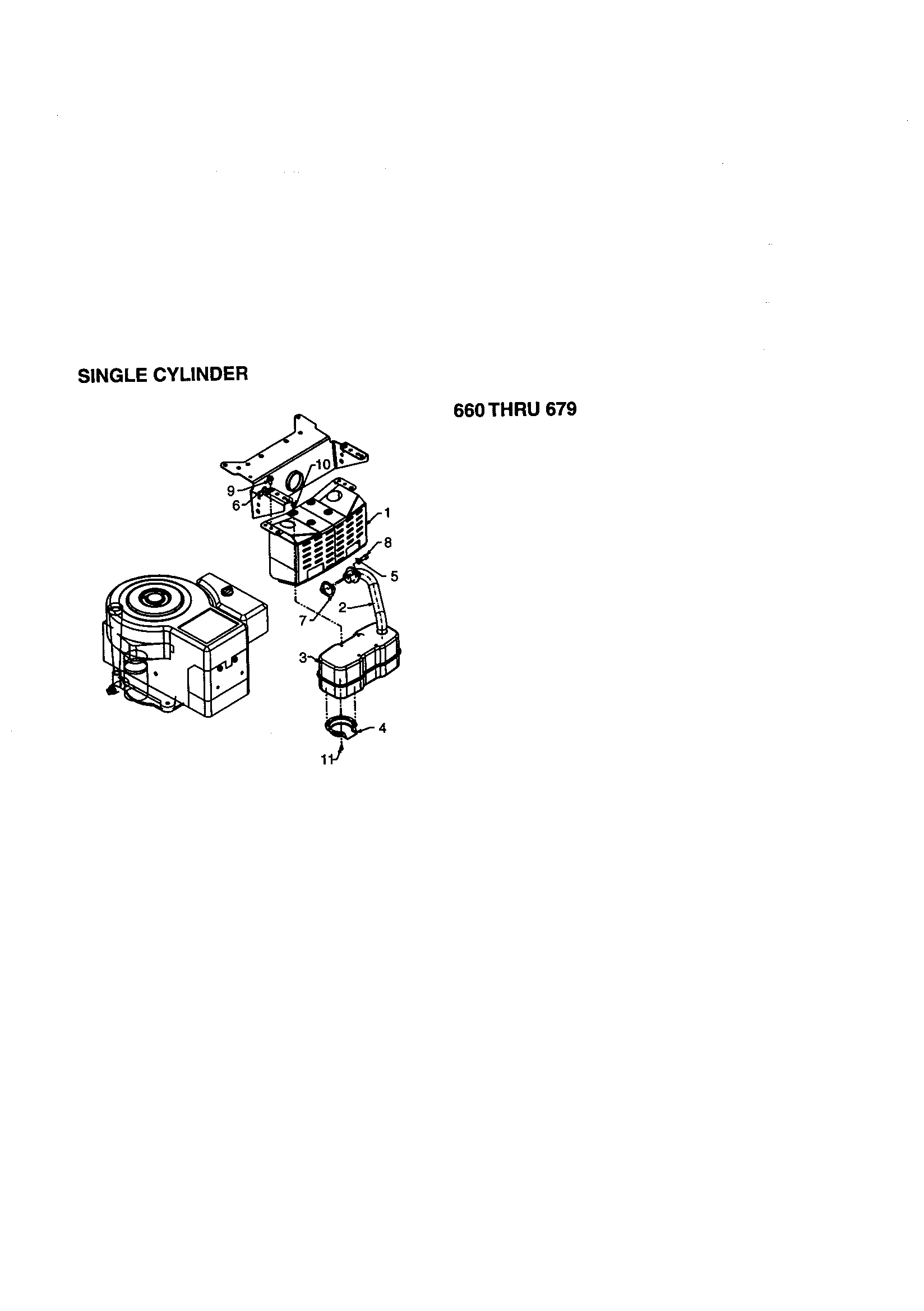 MTD 13AM675G062 single cylinder diagram