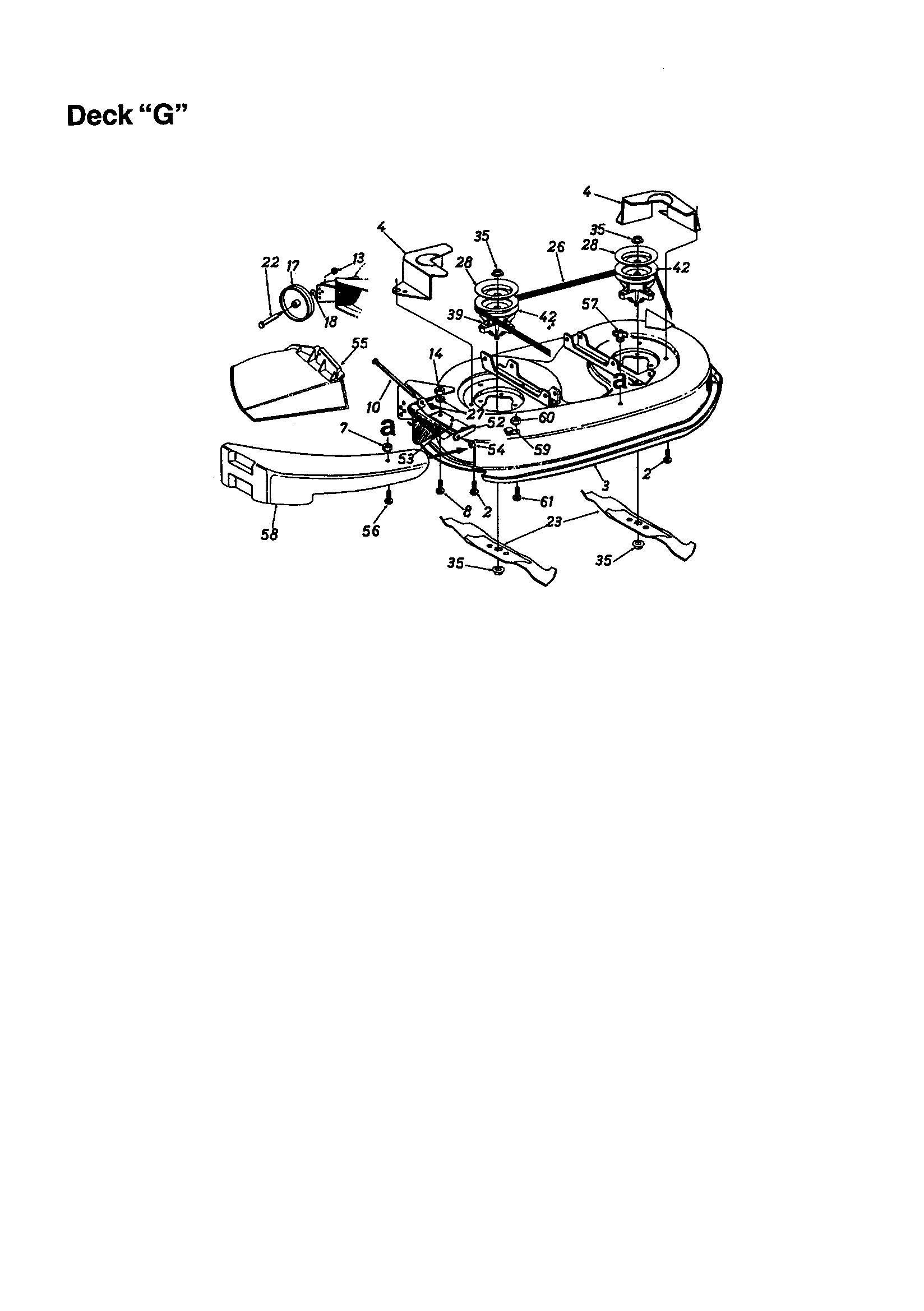 MTD 678 deck "g" diagram