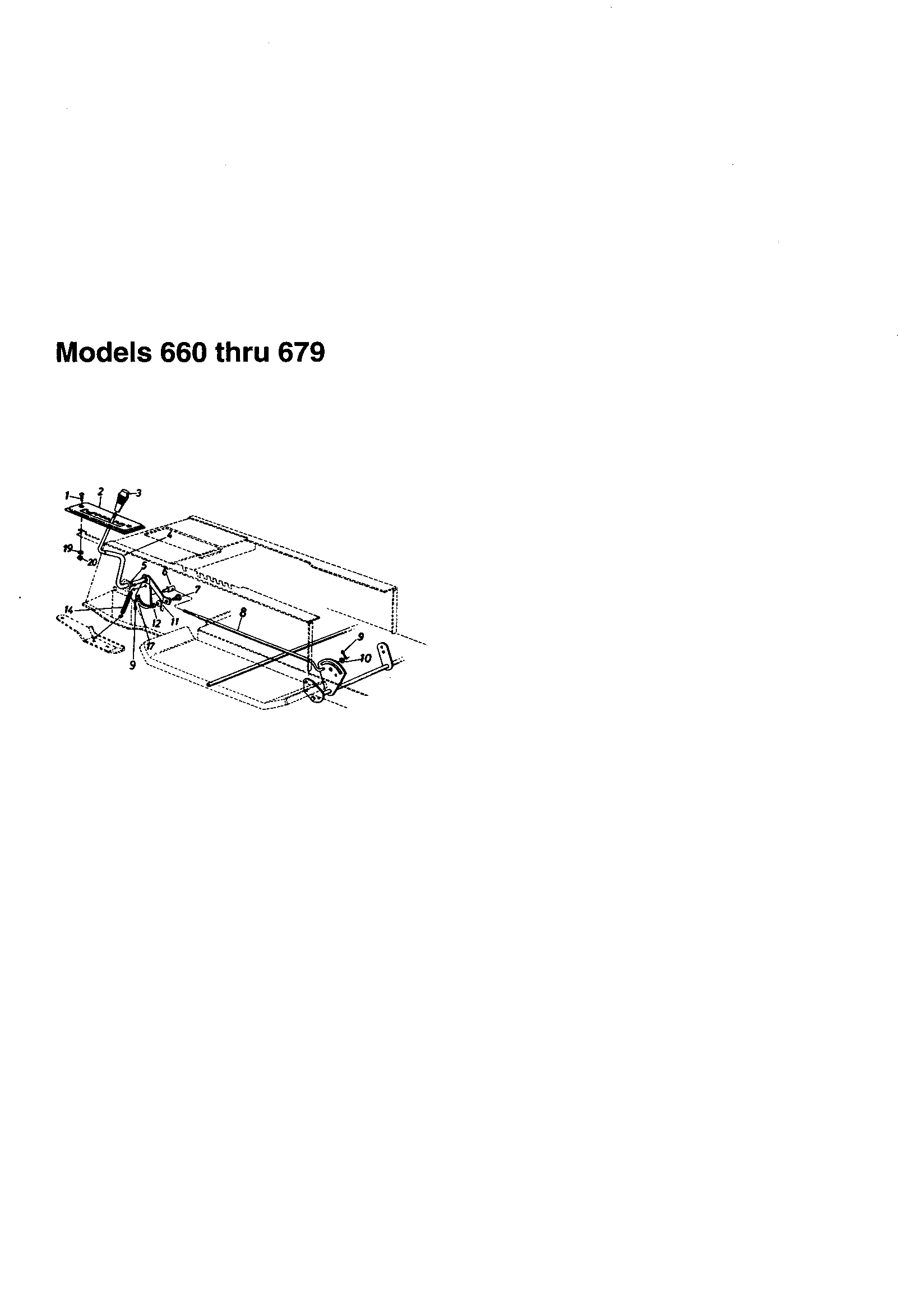 MTD 672 7-speed selector diagram