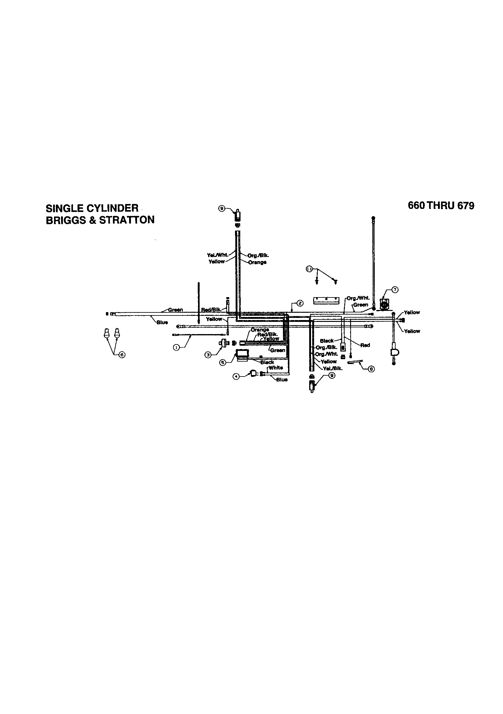 MTD 673 single cylinder-wiring diagram