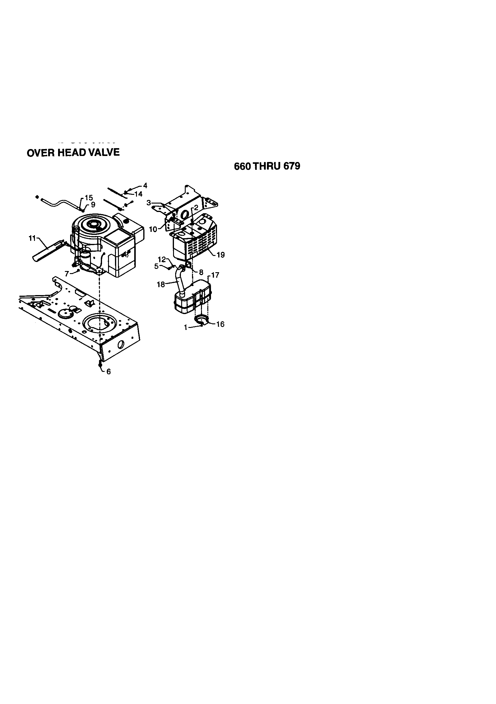 MTD 673 over head valve diagram