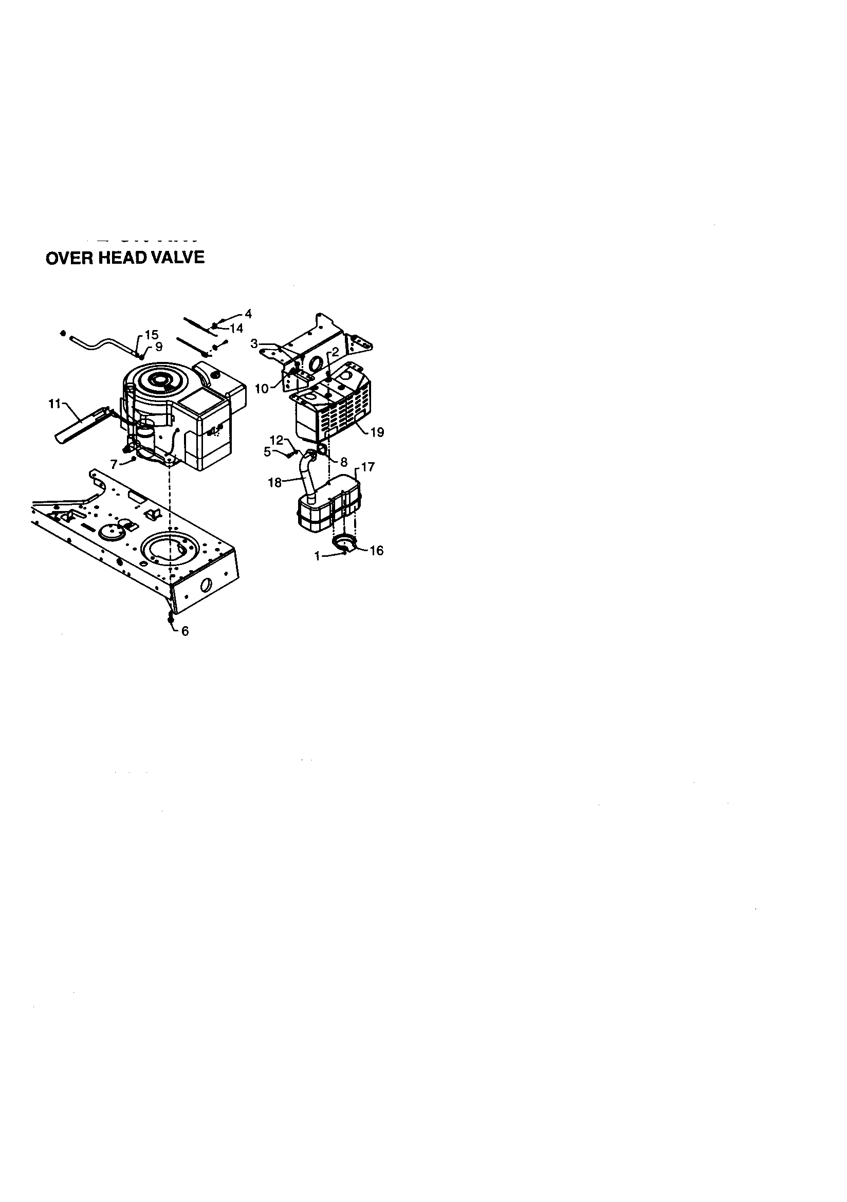 MTD 679 over head valve air flow diagram