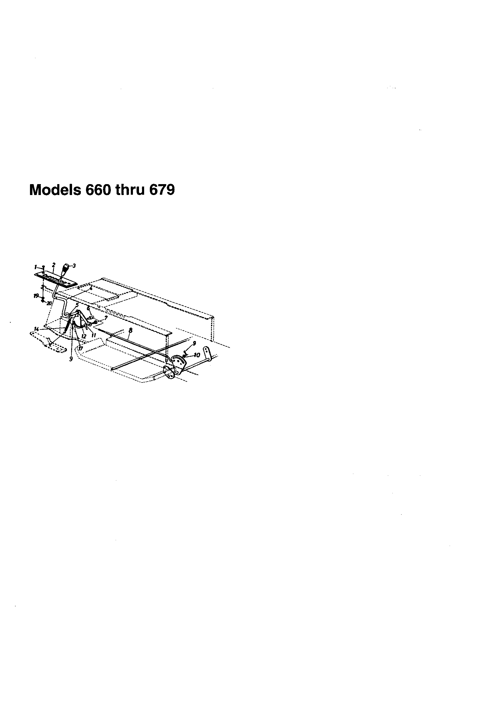MTD 679 7-speed selector diagram