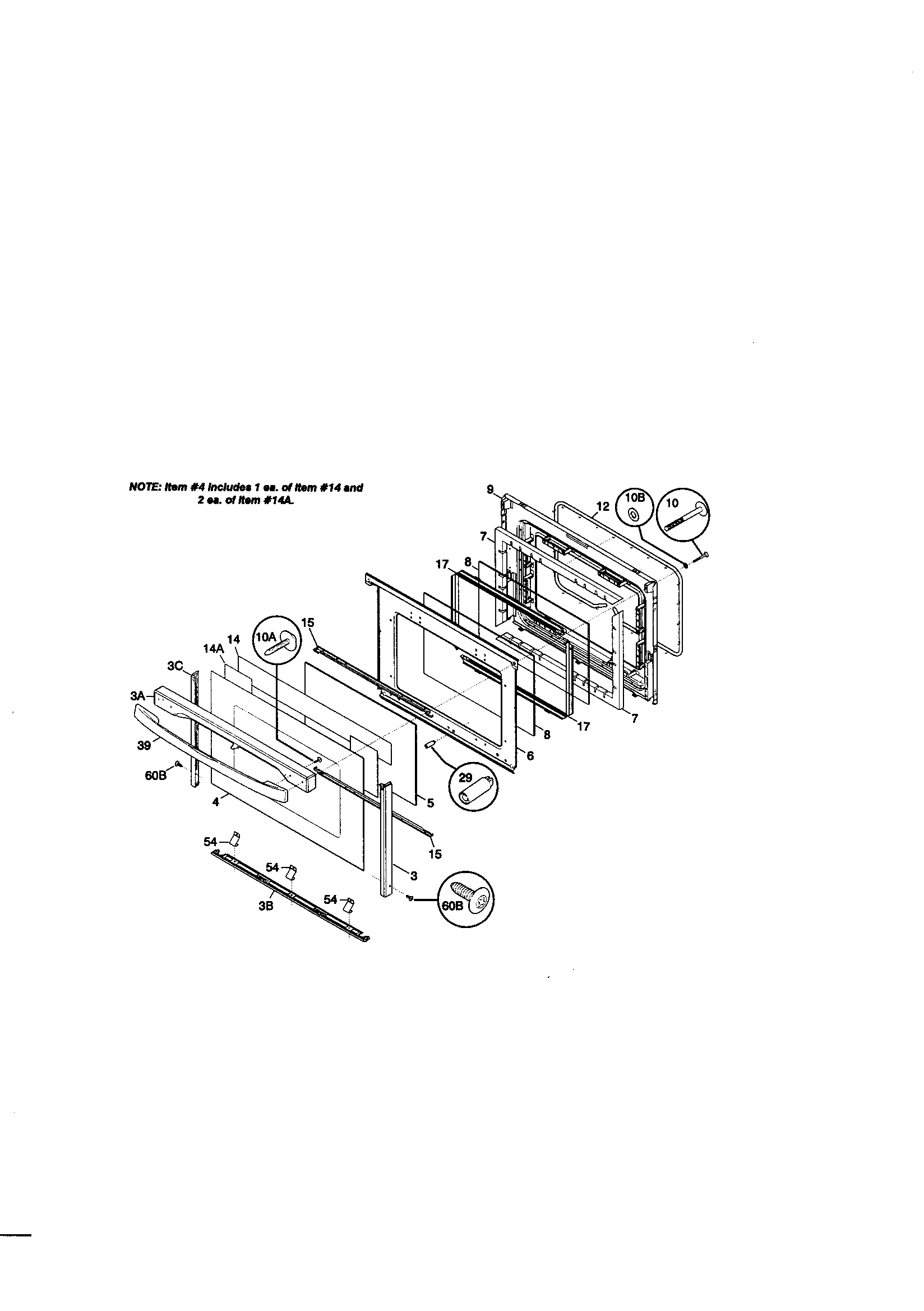 Kenmore 79075904990 door diagram