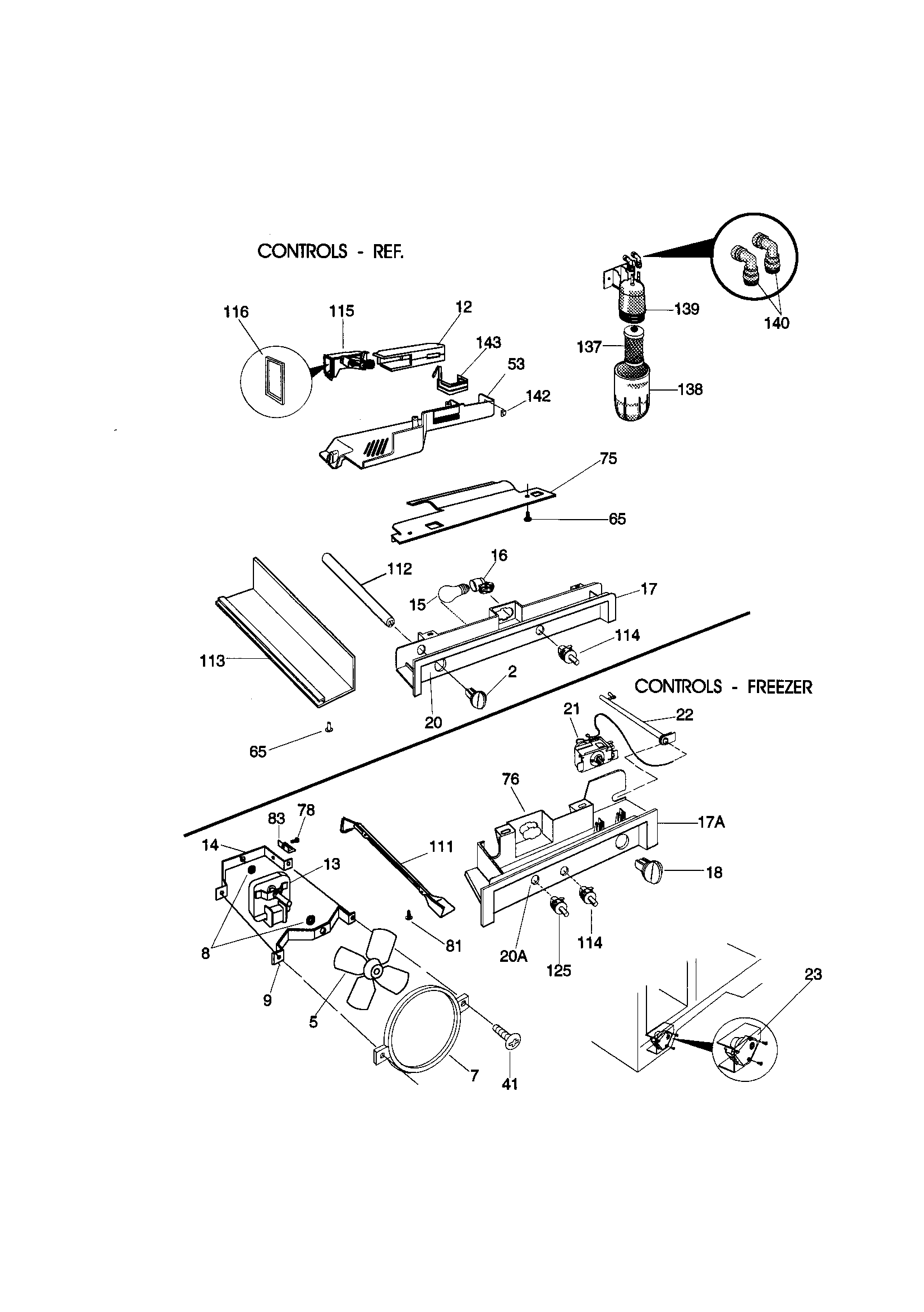 Kenmore 25358082895 controls diagram