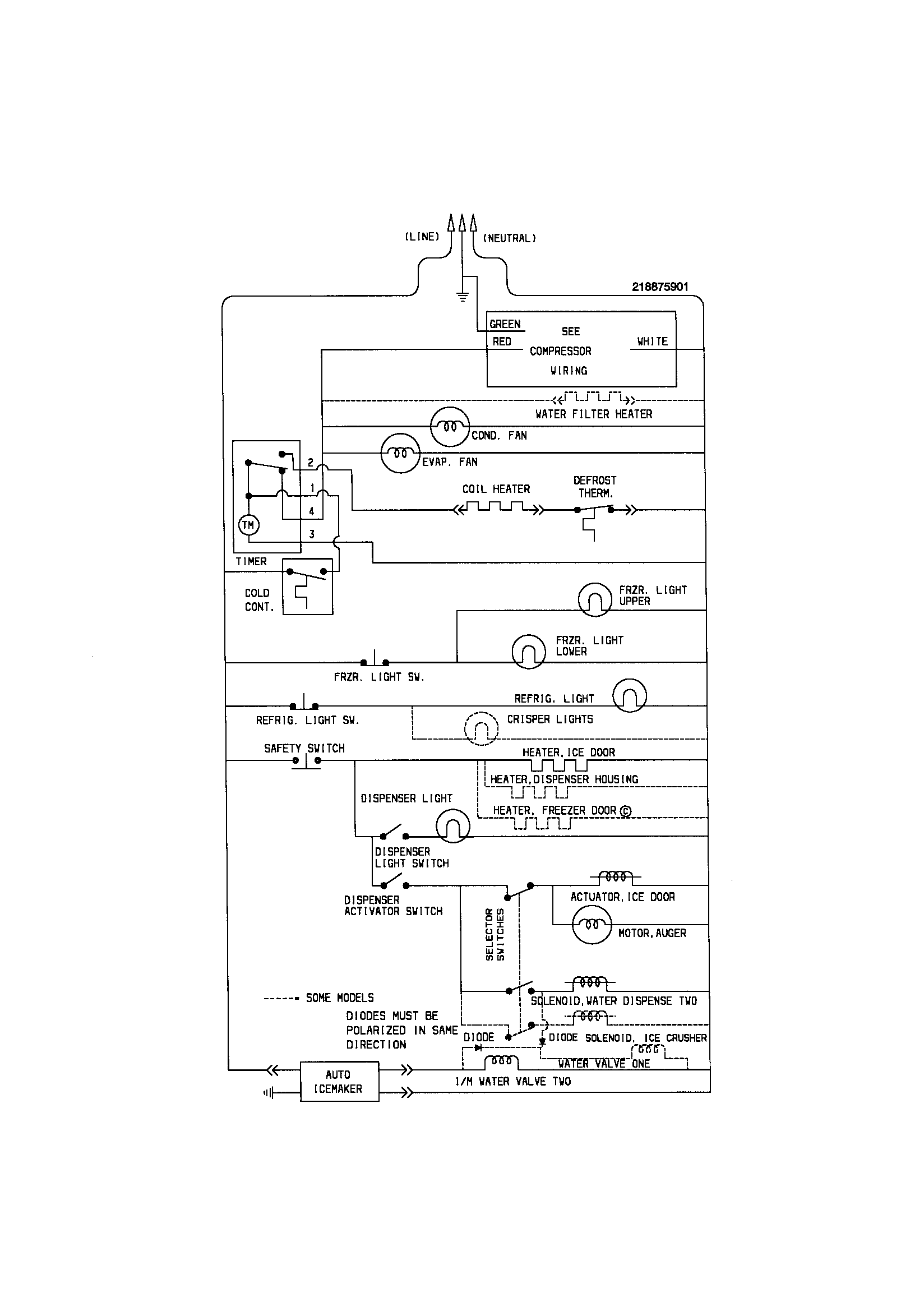 Kenmore 25358082895 wiring schematic diagram