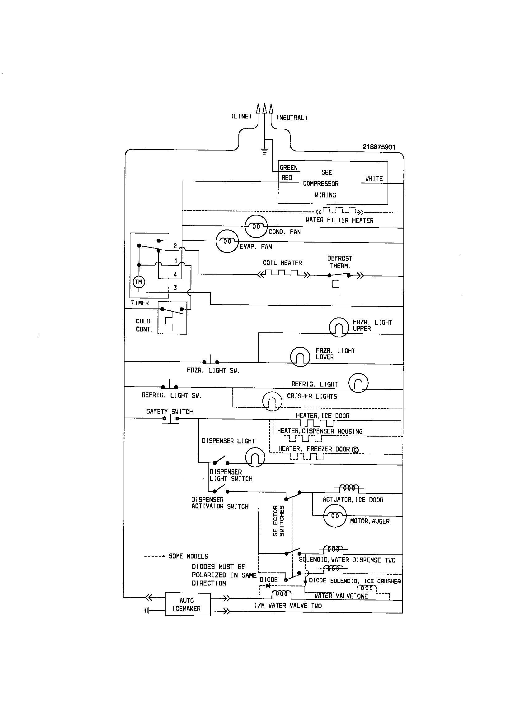 Kenmore 25359487991 wiring schematic diagram