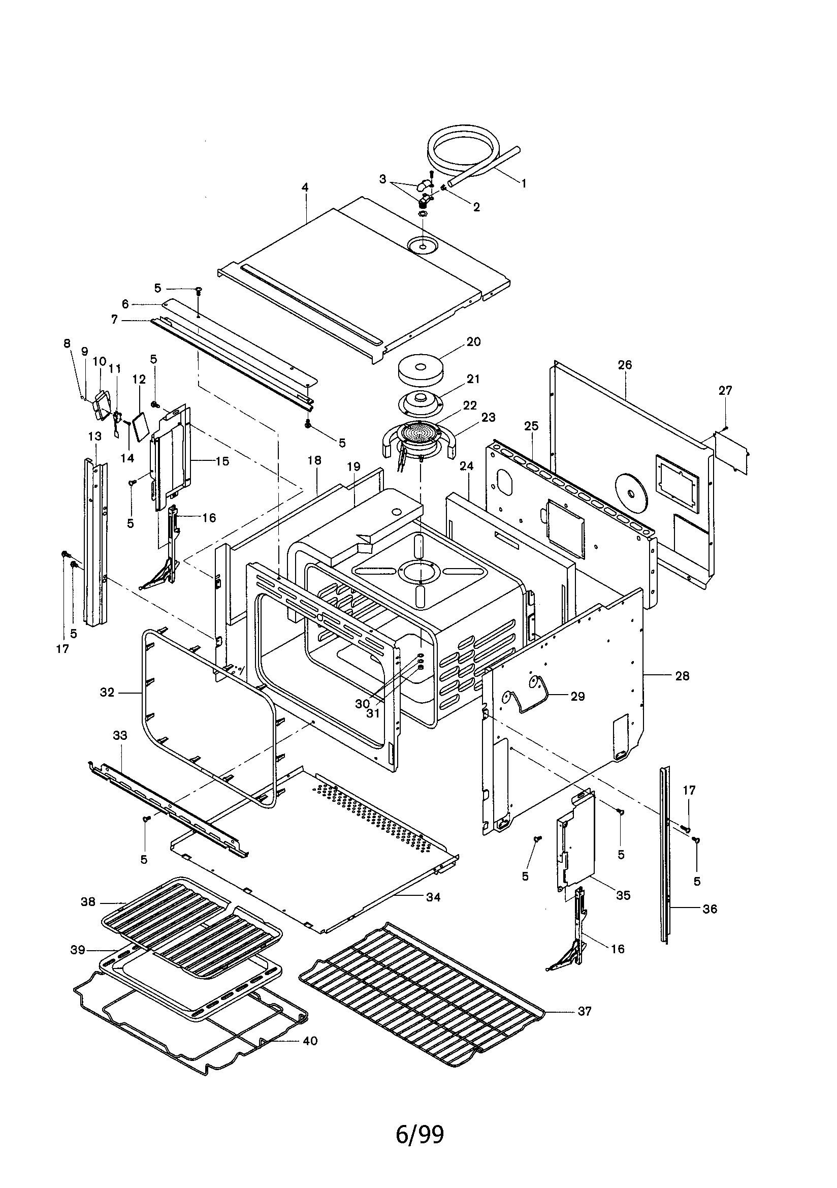 Bosch HBL532 body diagram