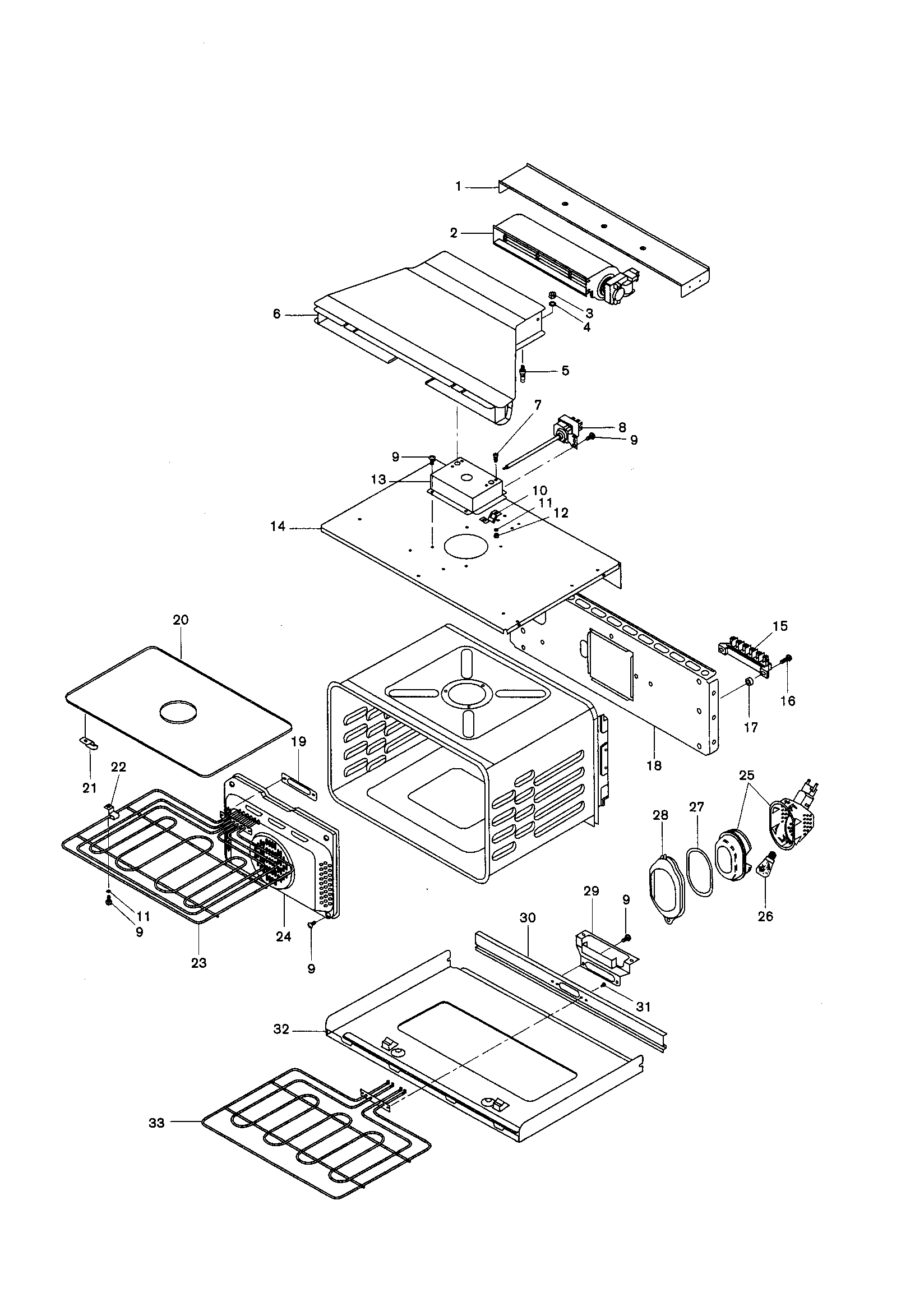 Bosch HBL532 cavity diagram