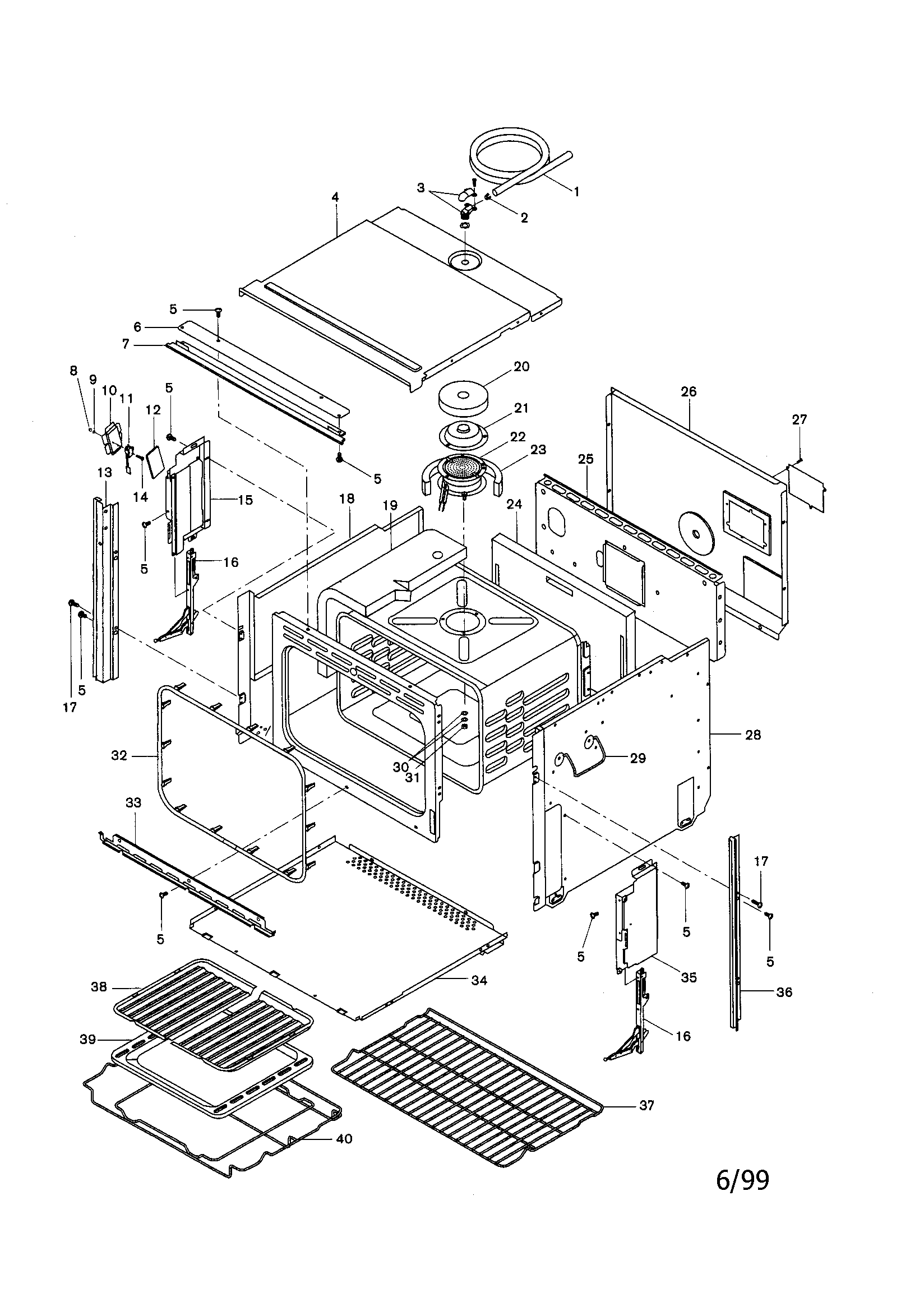 Bosch HBL535 body diagram